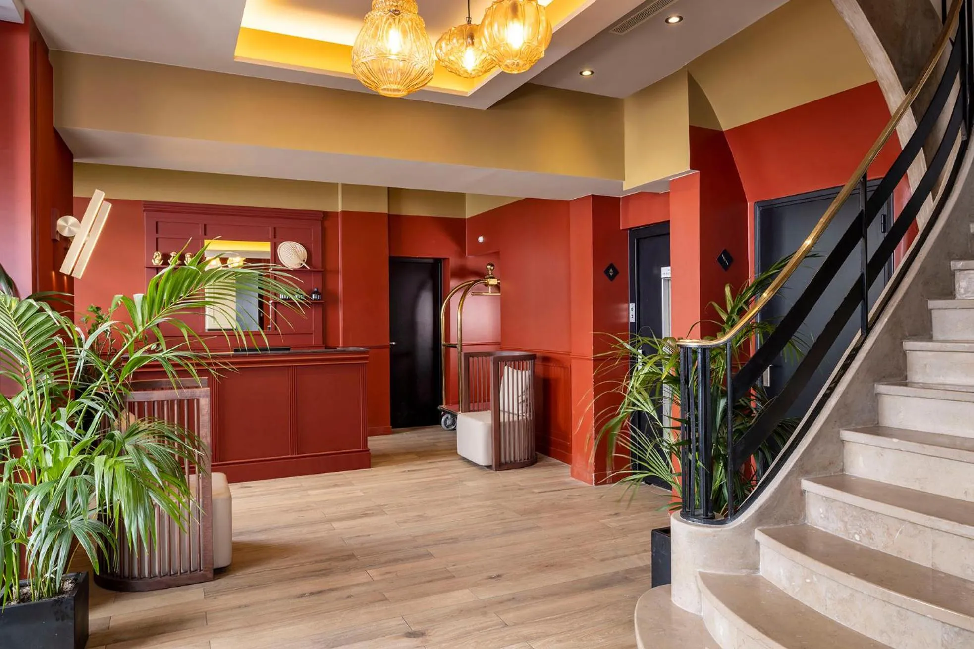 Lobby or reception in Hotel Le Rocroy