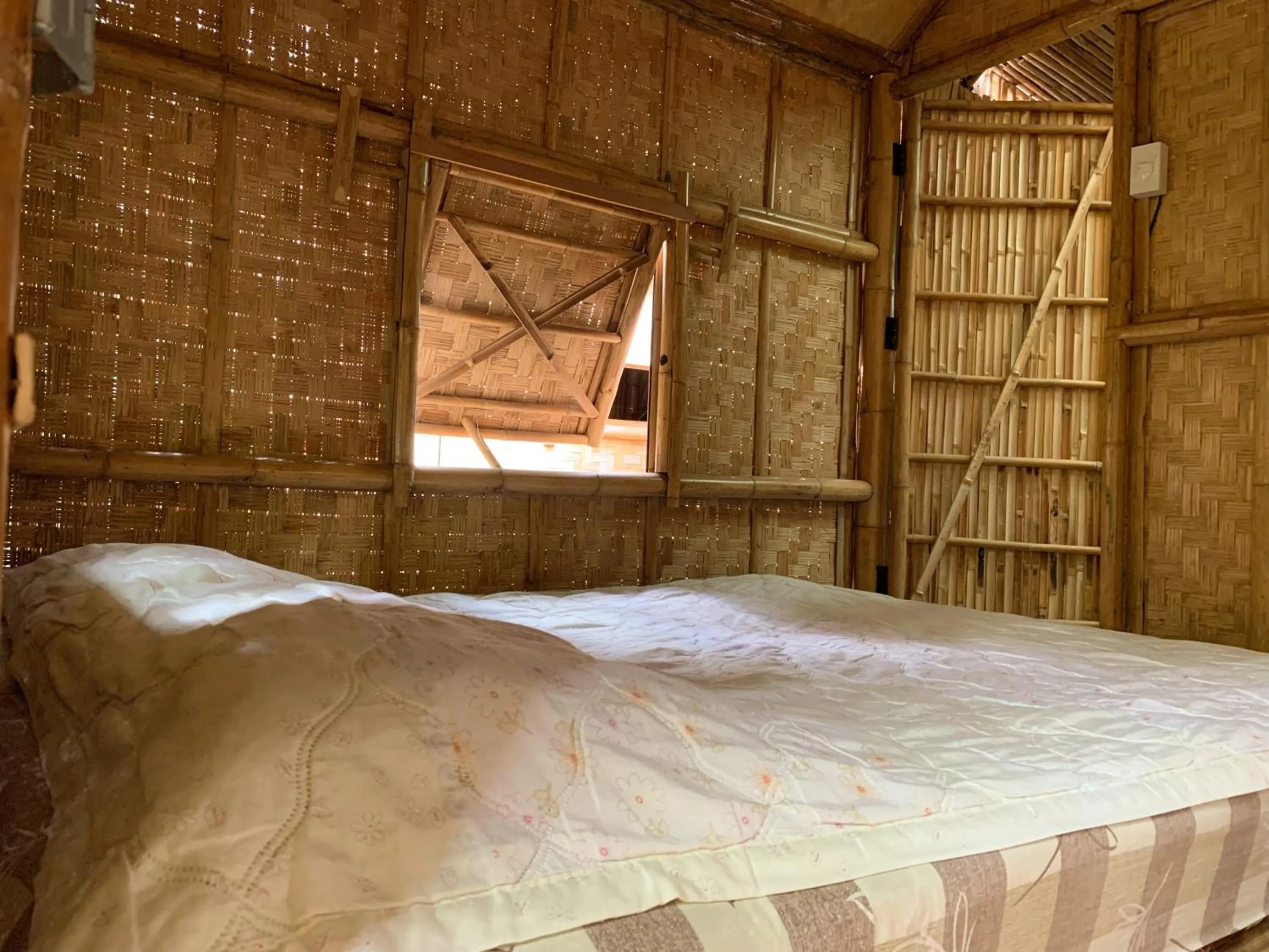 Bedroom, Bed in Fundee Story Guesthouse Bamboo House in Chiang mai old town