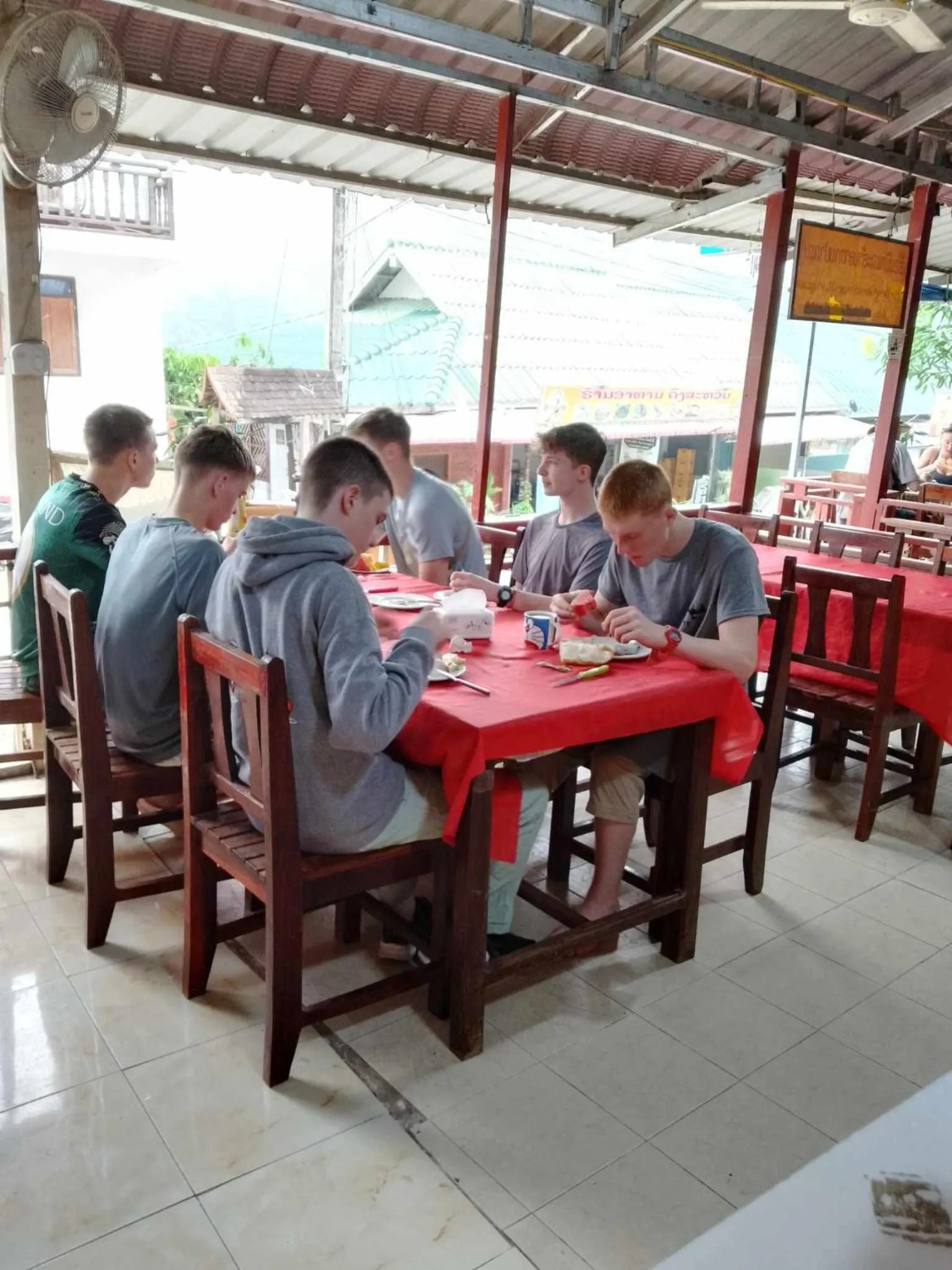 Breakfast in Pakbeng Guesthouse