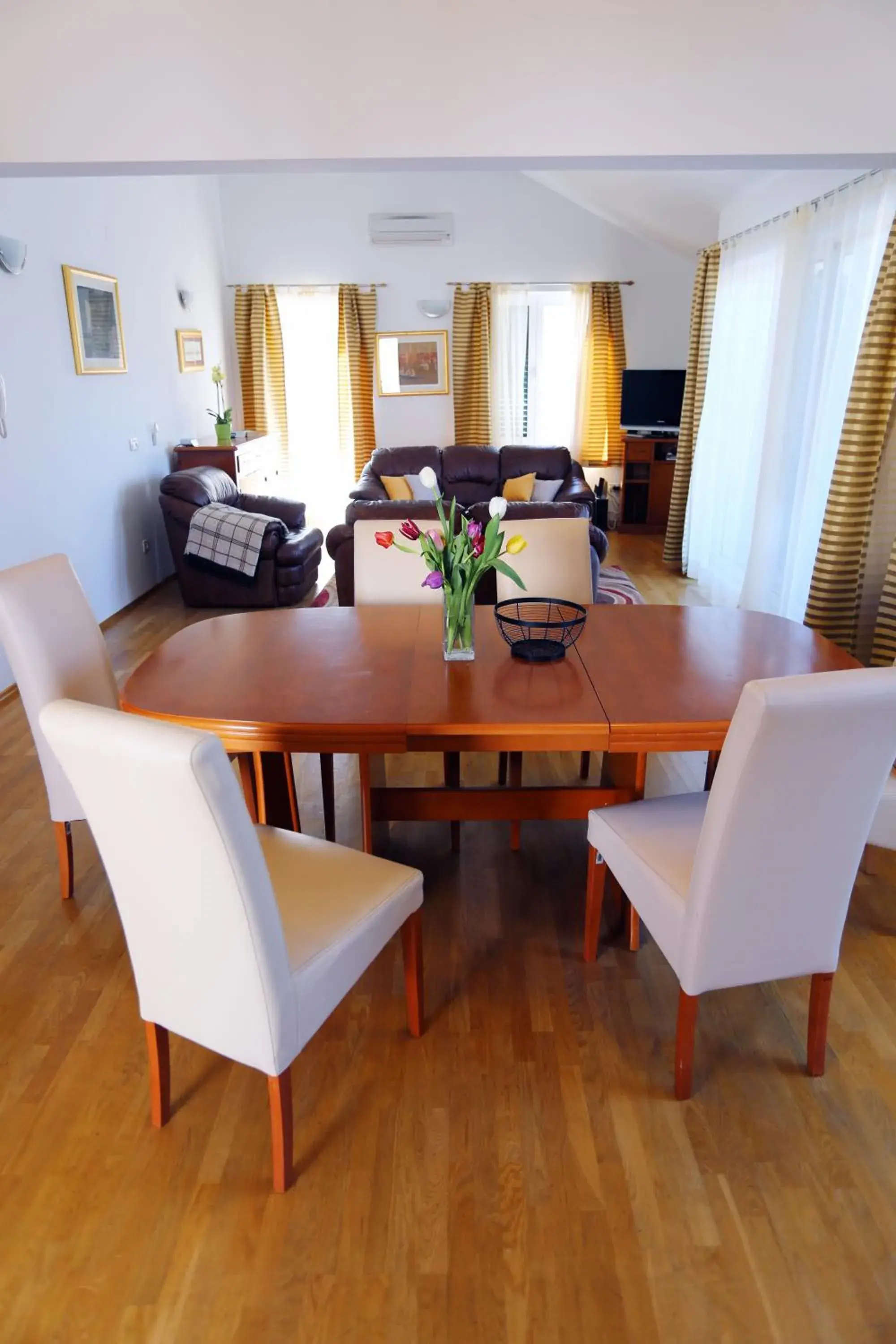 Living room, Dining Area in Pervanovo Apartments