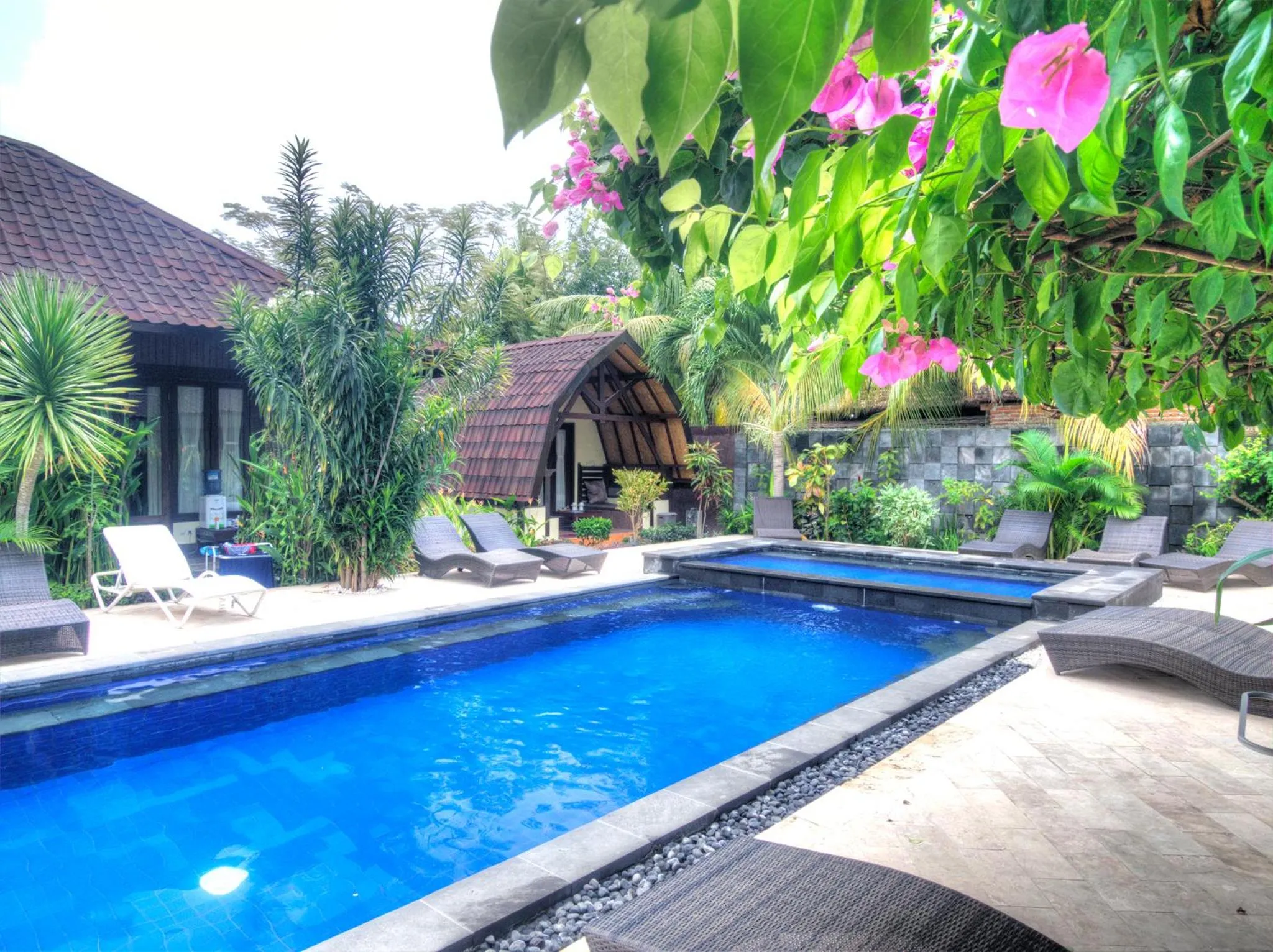 Garden in Gili Air Bungalows