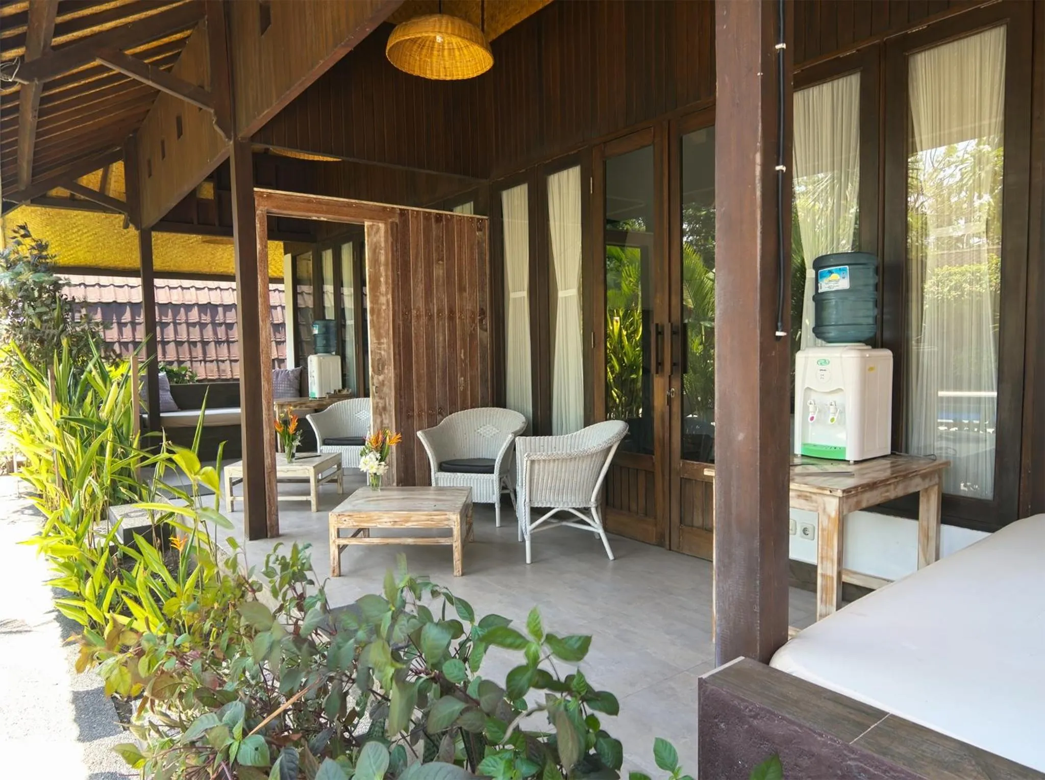 Balcony/Terrace in Gili Air Bungalows