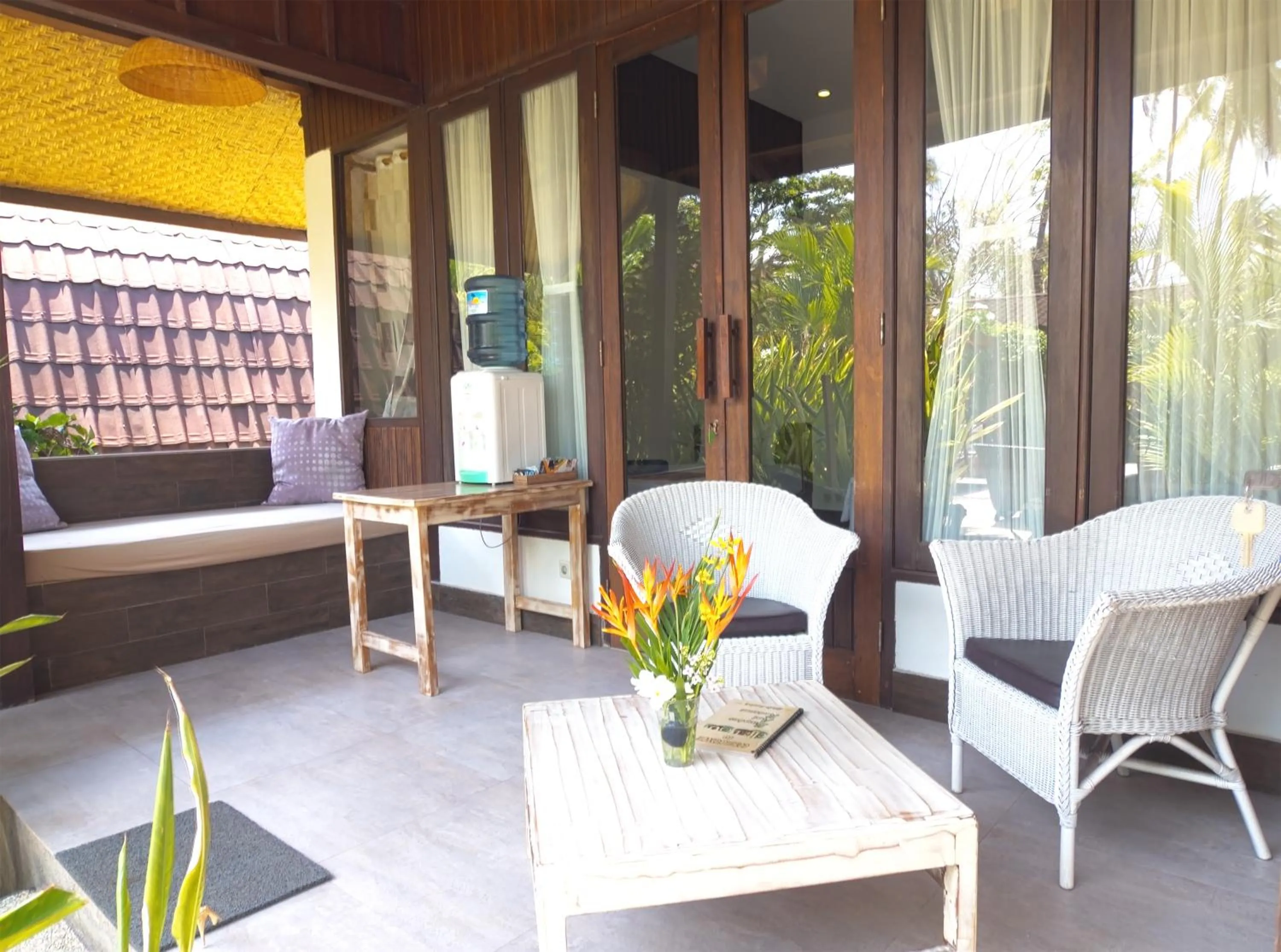 Balcony/Terrace in Gili Air Bungalows