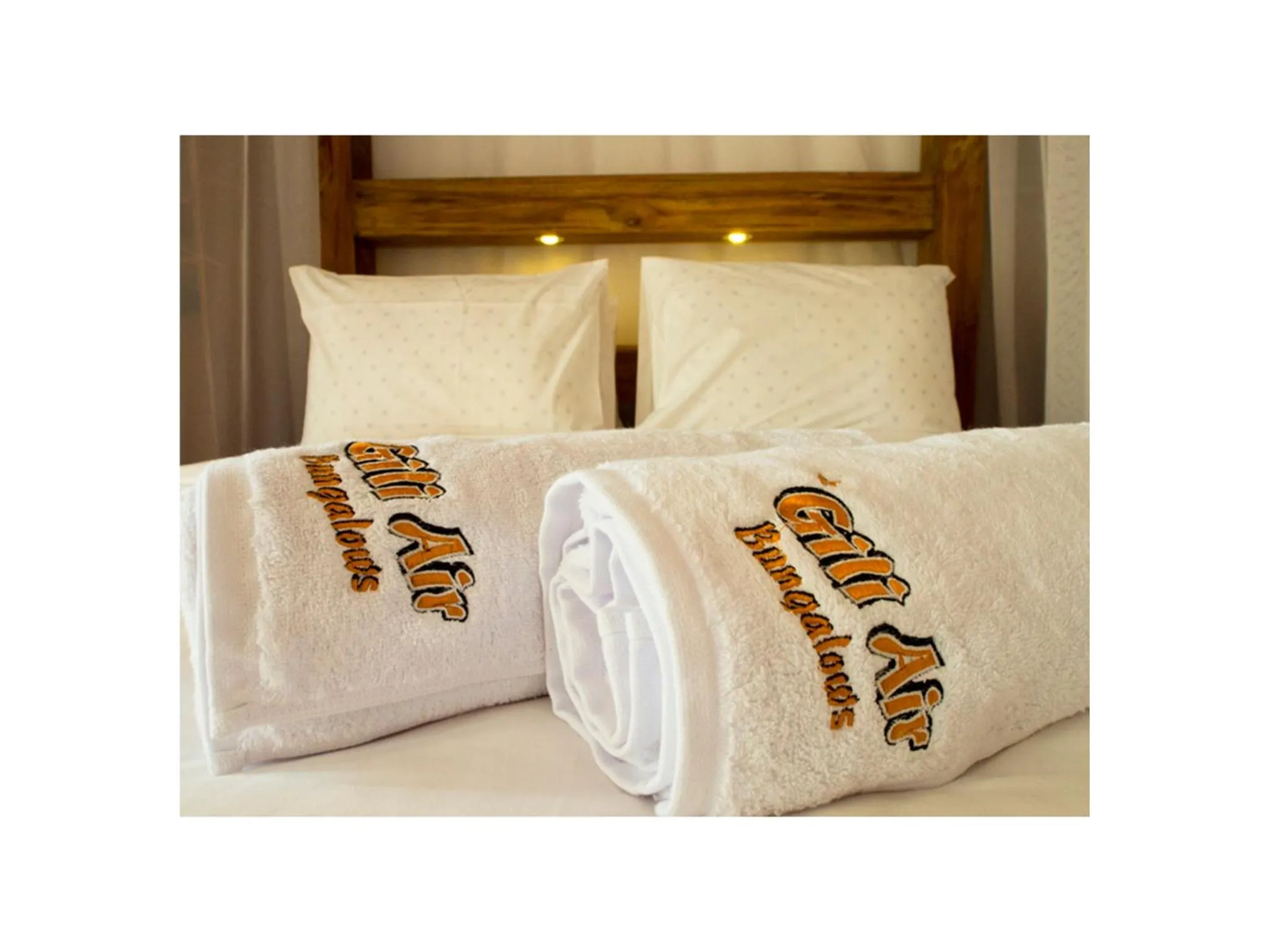 Decorative detail, Bed in Gili Air Bungalows