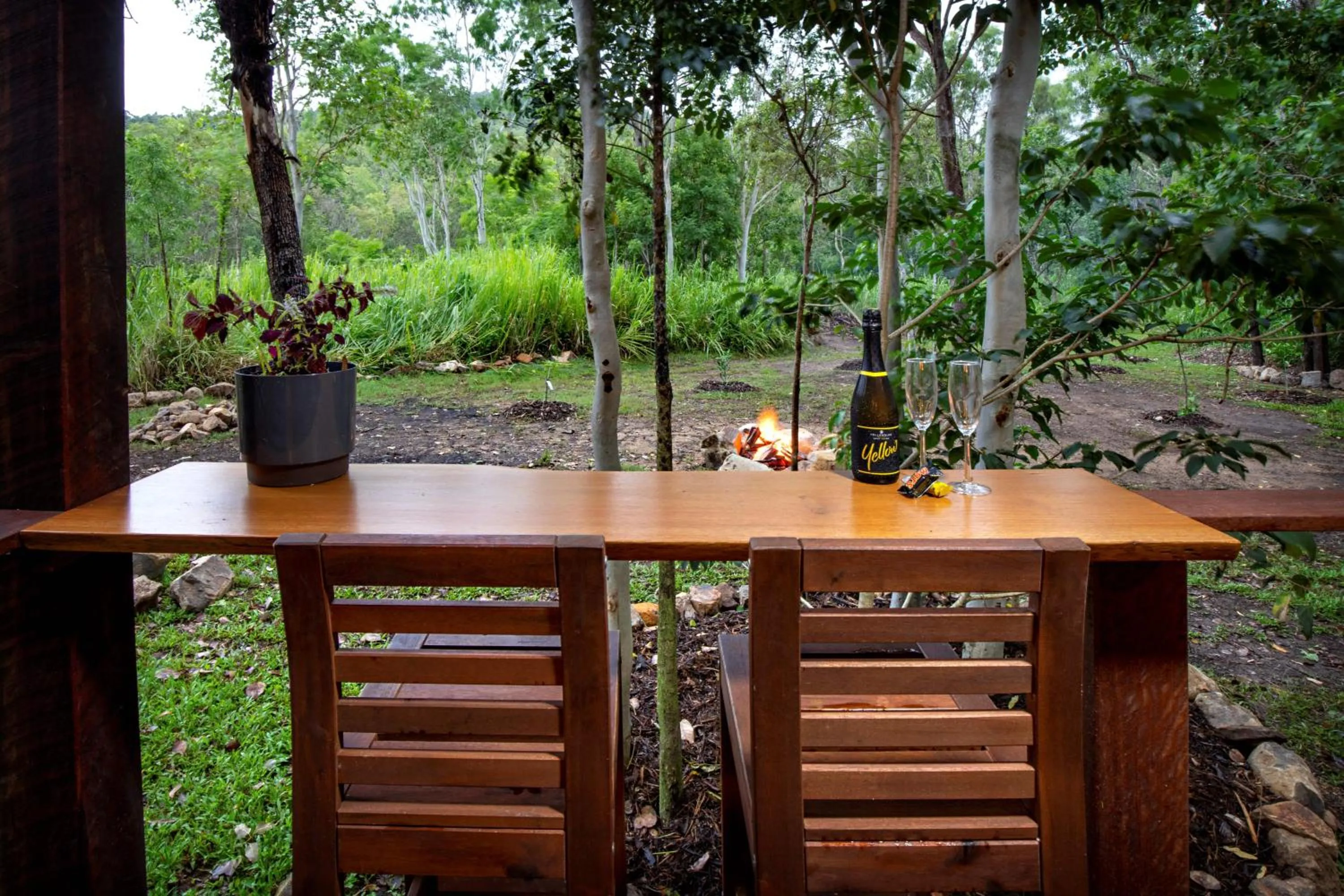 Garden view in Airlie Beach Eco Cabins - Adults Only