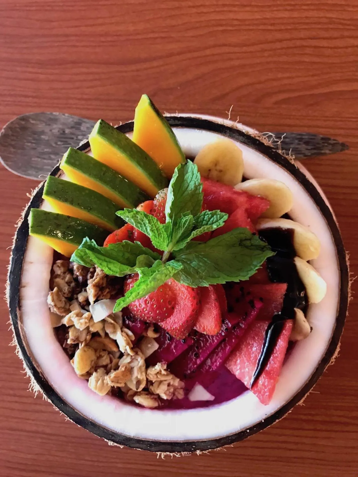 Food close-up in Seahouse Bali Indah Beach Inn