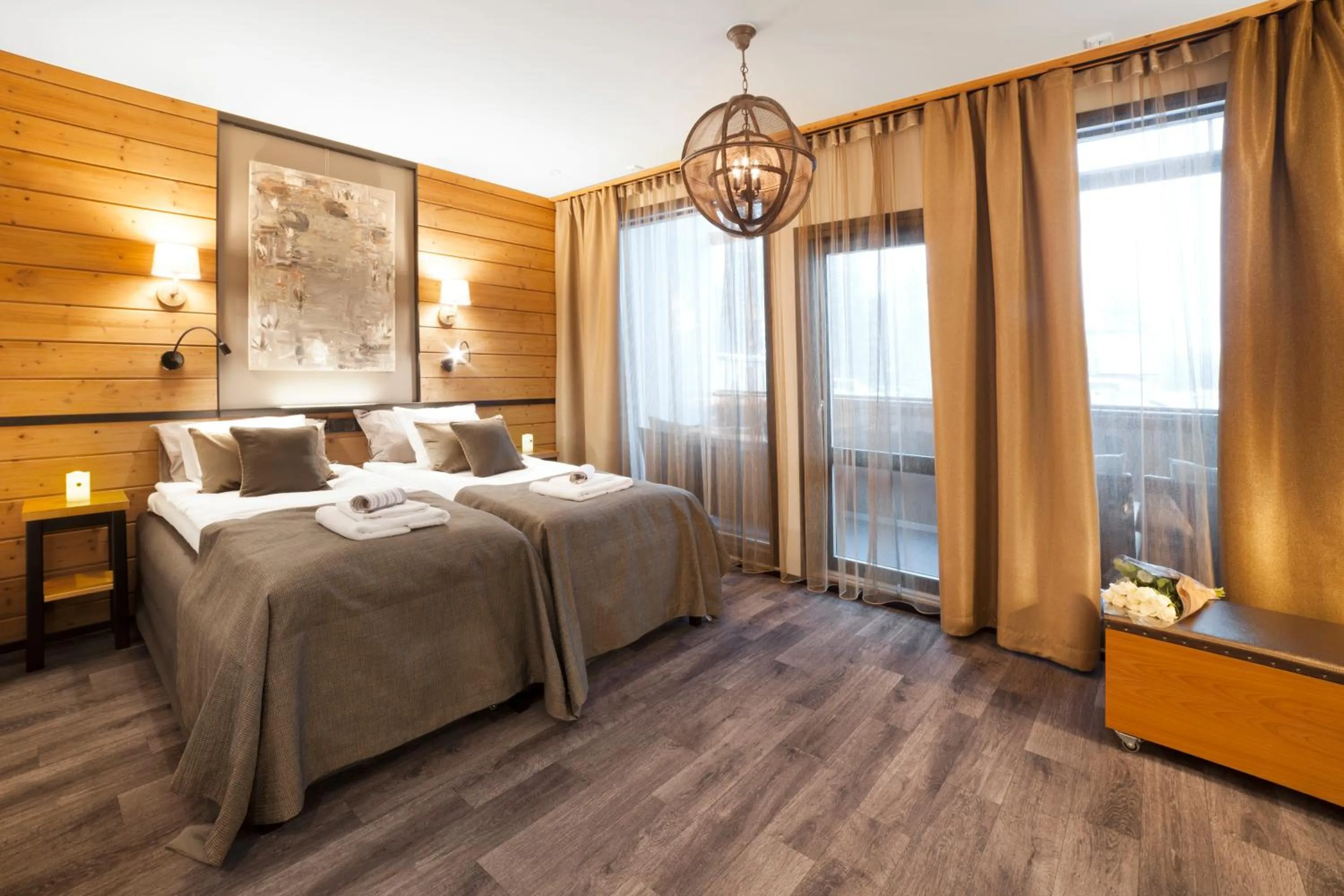 Bed in Hotel Aateli Hillside