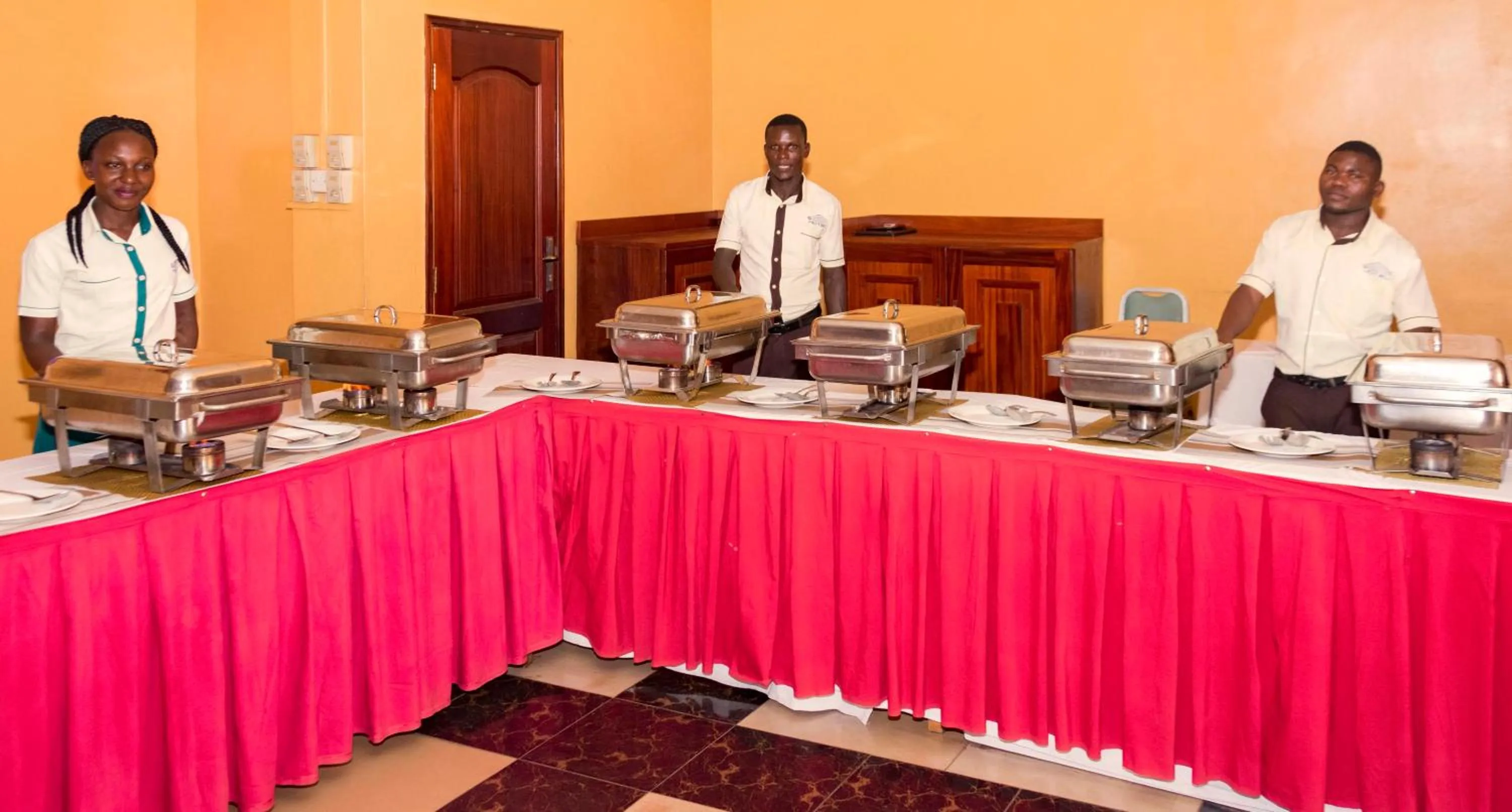 Staff in G-One Hotel Kampala