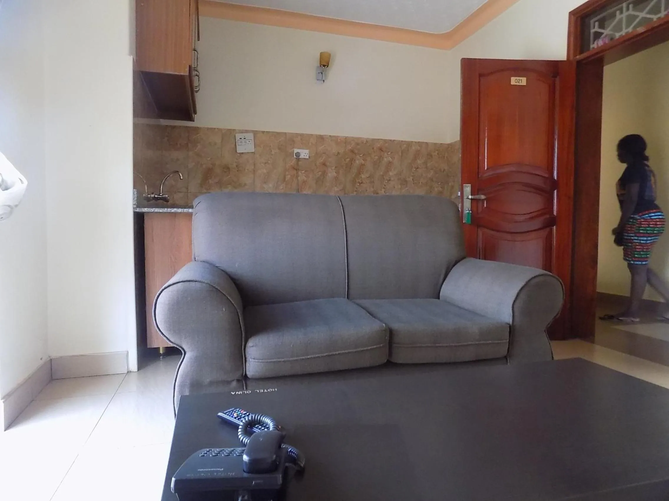 Living room in Olina Hotel and Apartments Kampala