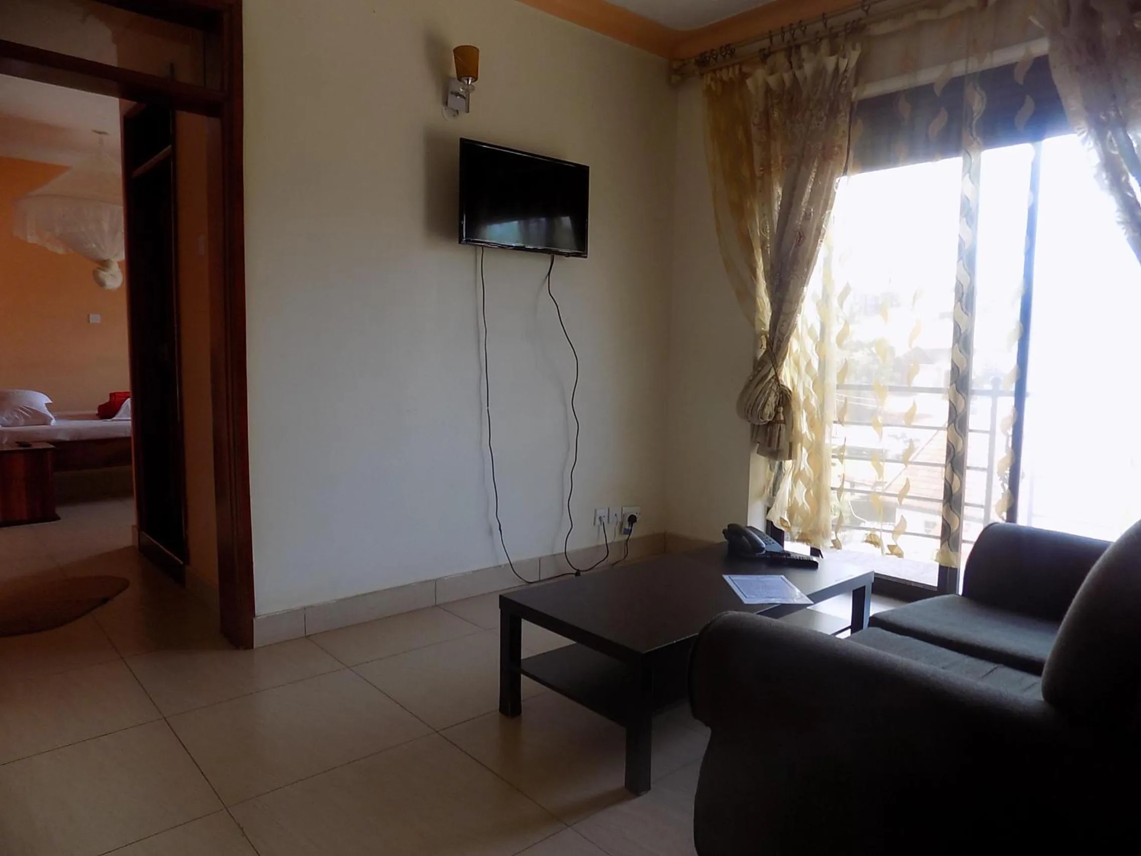 Living room in Olina Hotel and Apartments Kampala