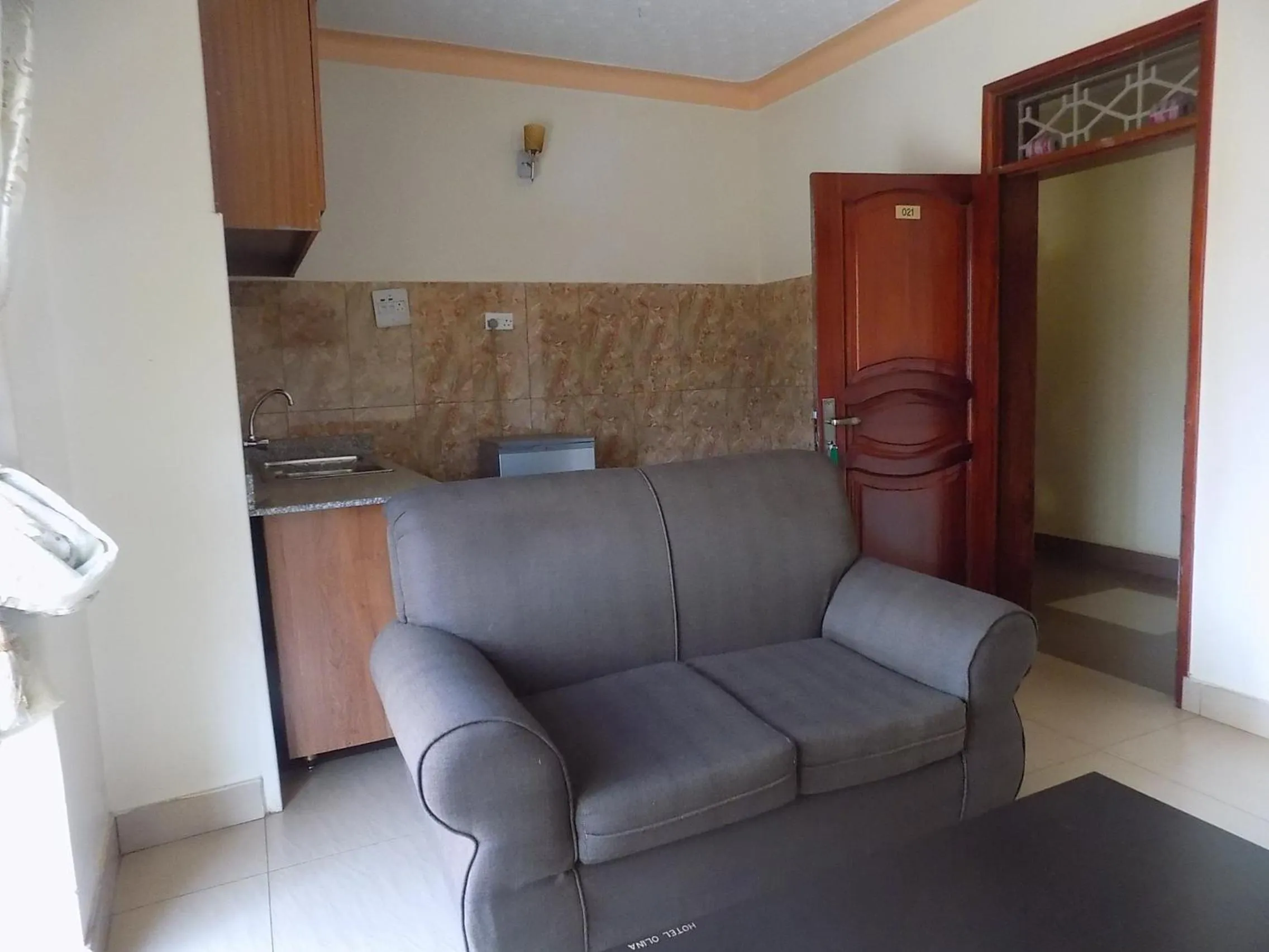 Kitchen or kitchenette in Olina Hotel and Apartments Kampala