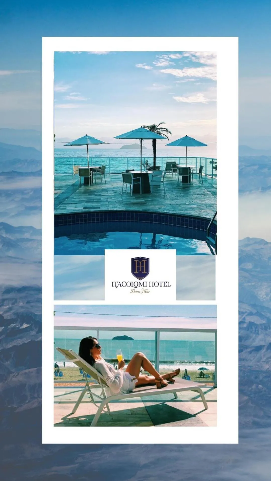 Pool view in Itacolomi Hotel