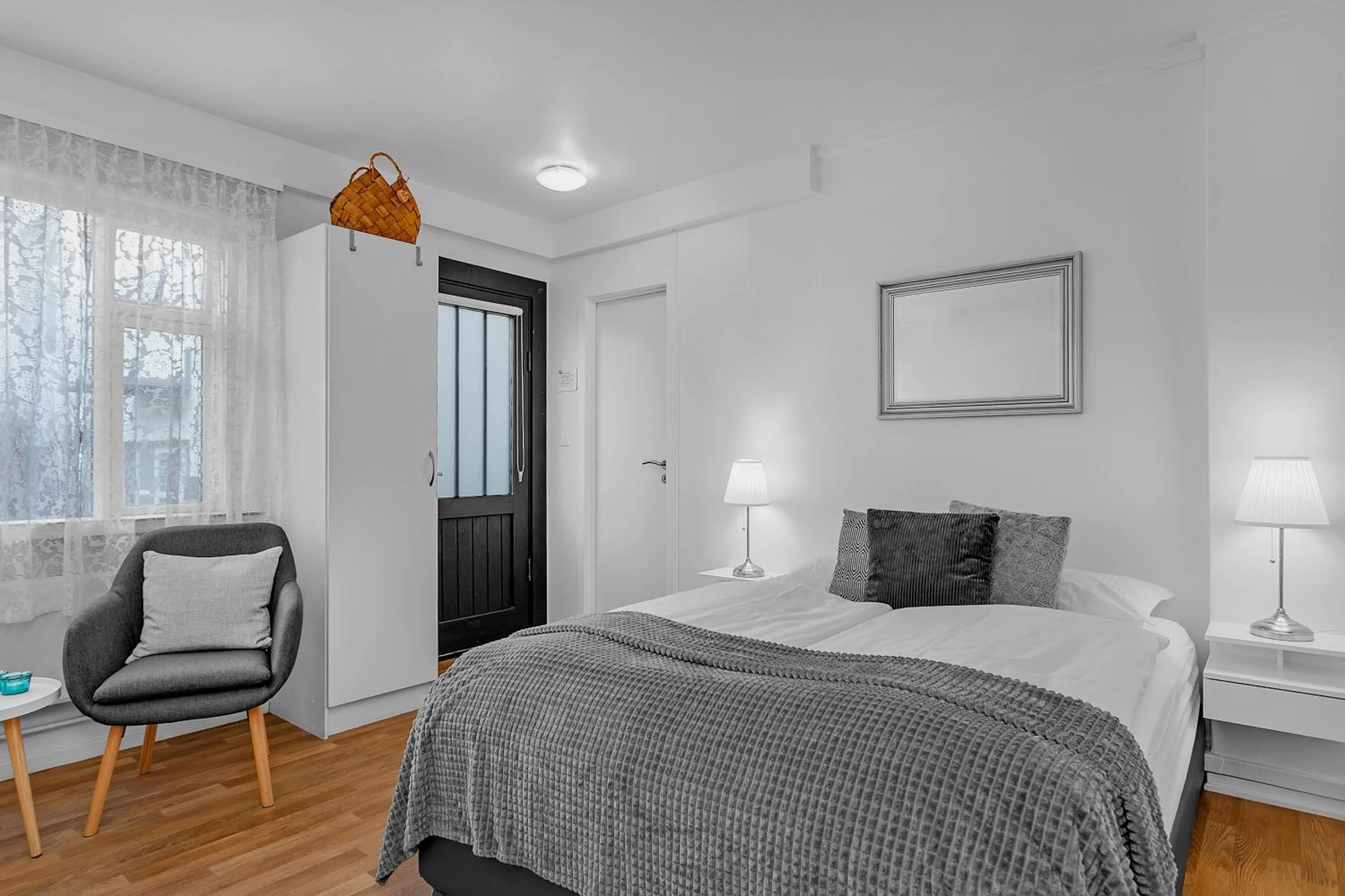 Bed in Castle House Luxury Apartments