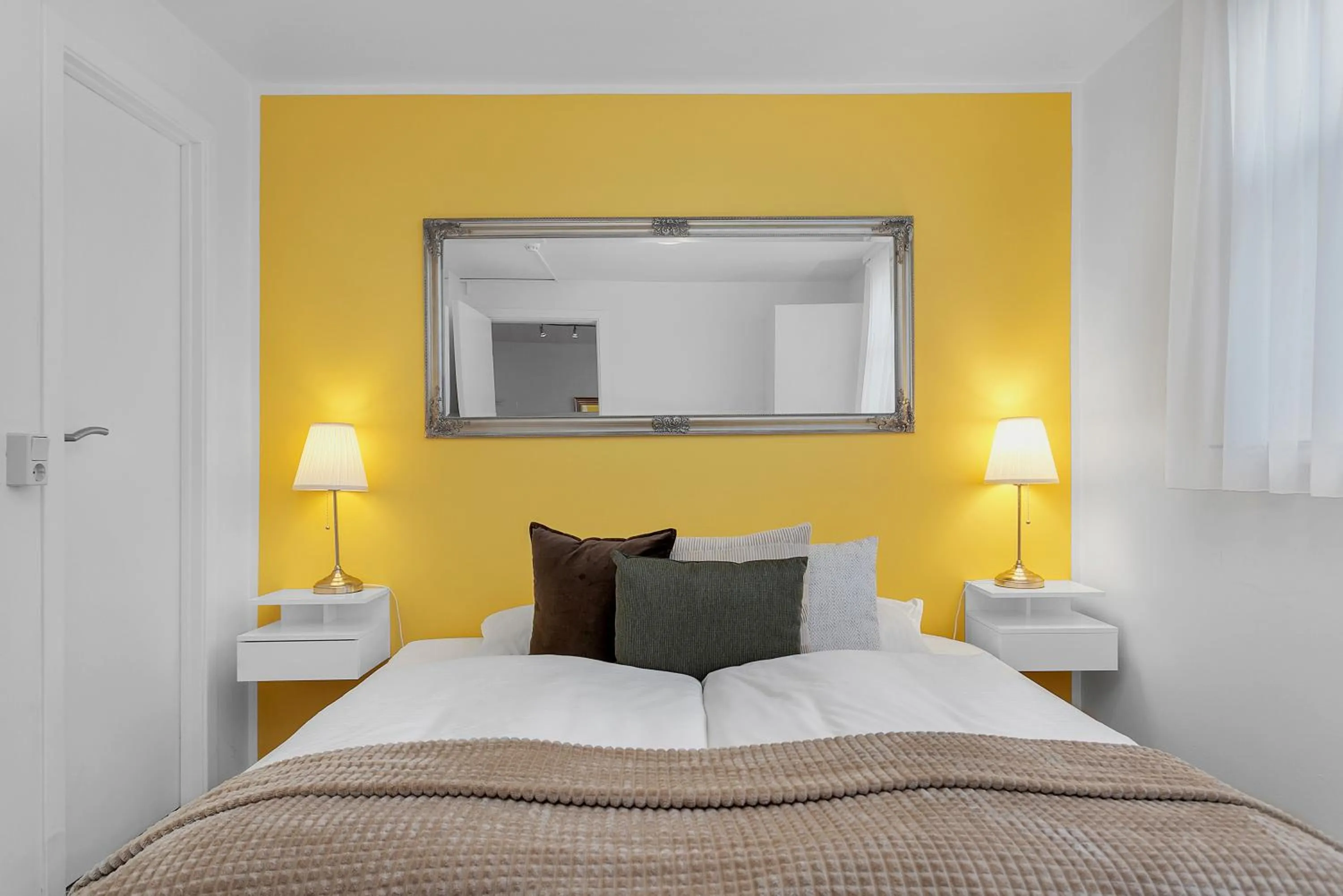 Bed in Castle House Luxury Apartments