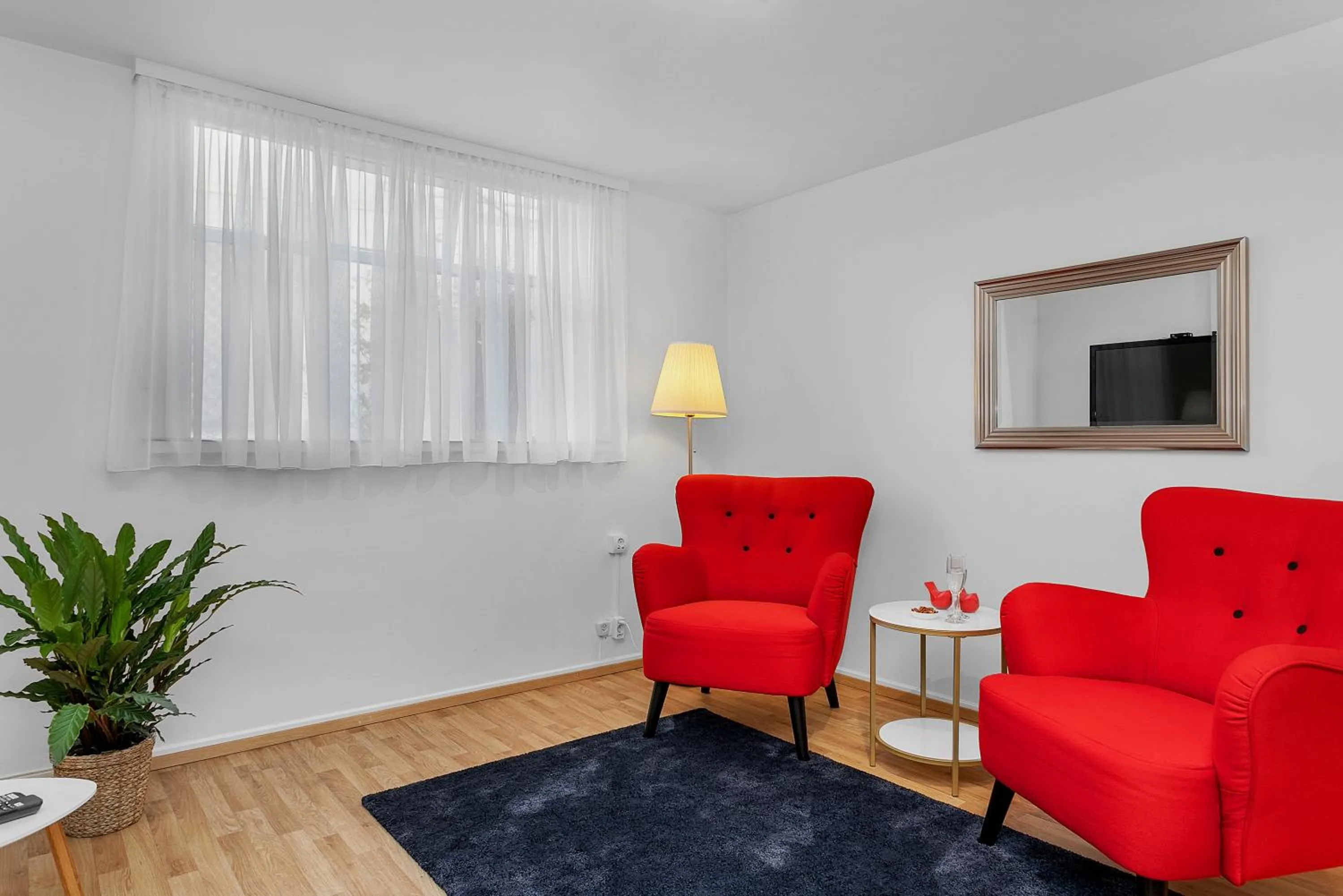 Living room in Castle House Luxury Apartments