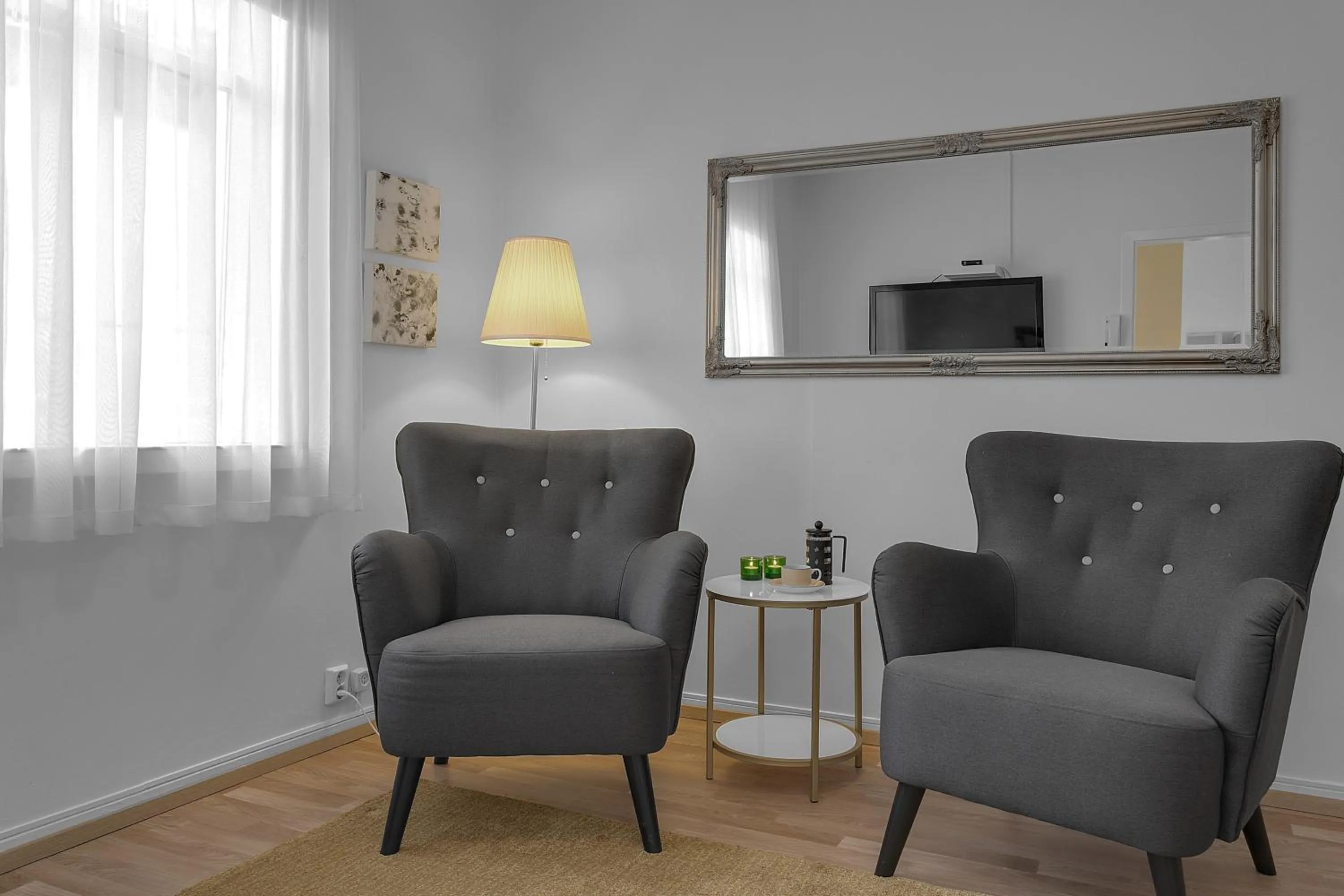 Living room in Castle House Luxury Apartments