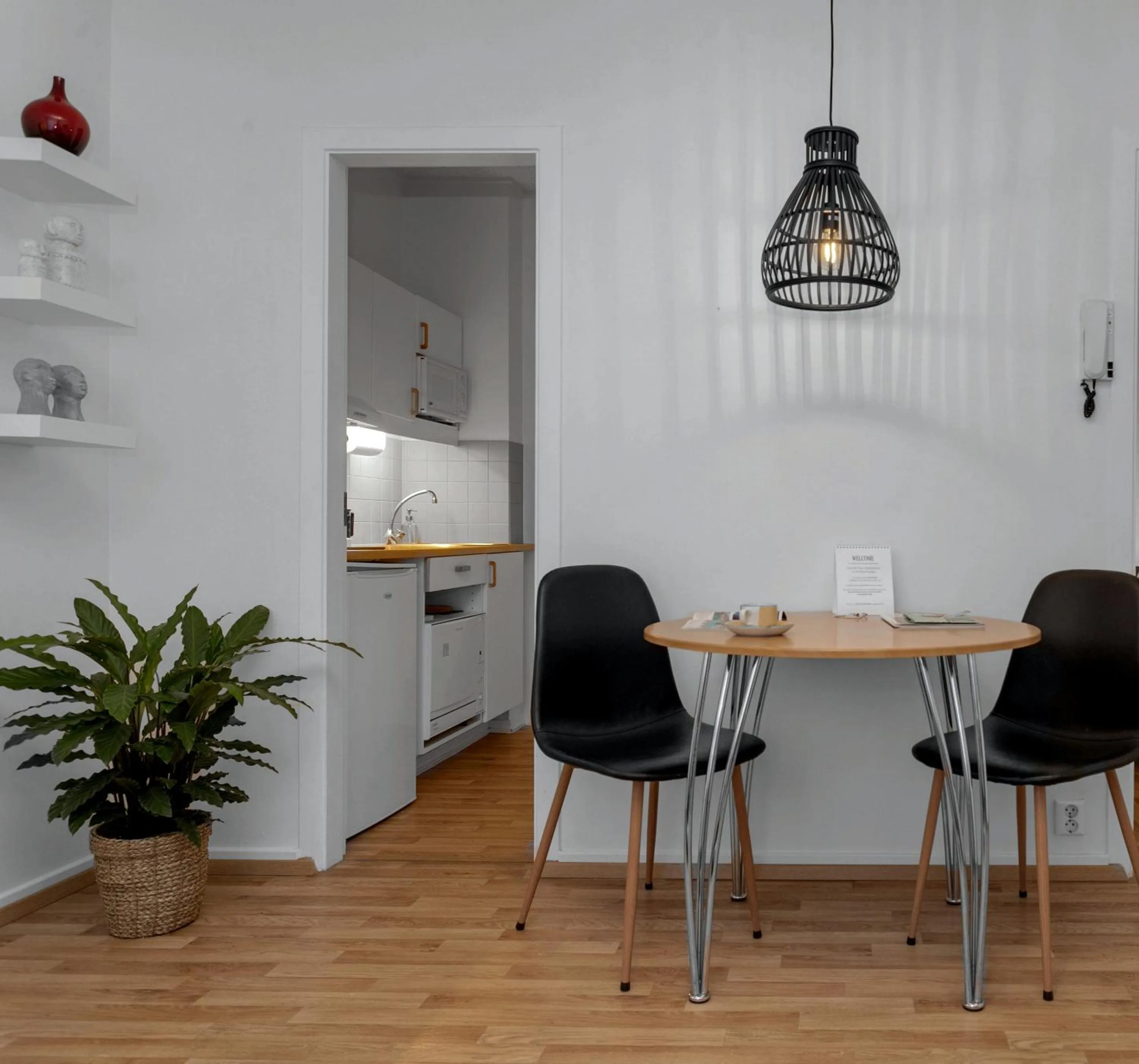 Dining area in Castle House Luxury Apartments