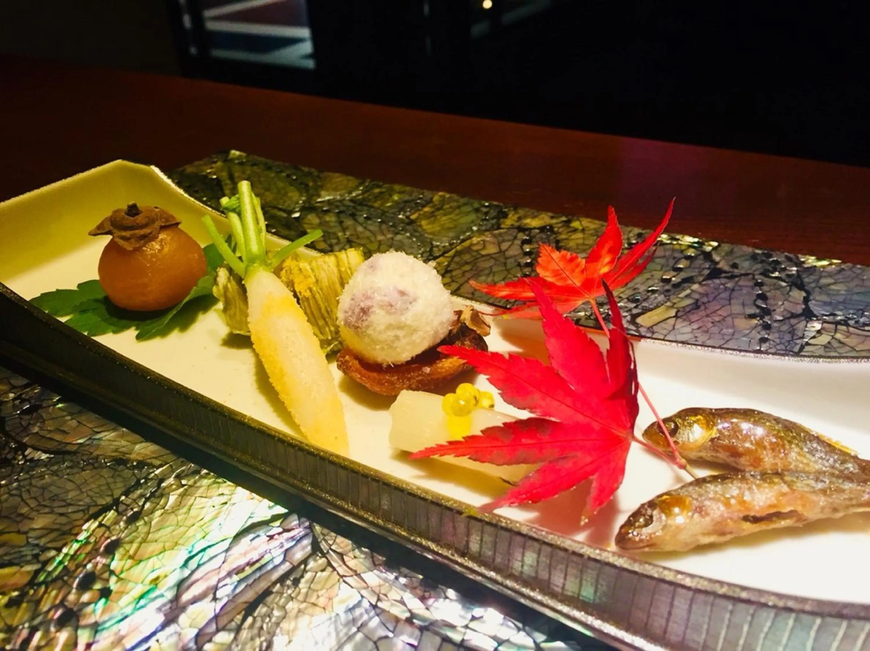 Dinner in Balinese onsen ryokan Hakone Airu