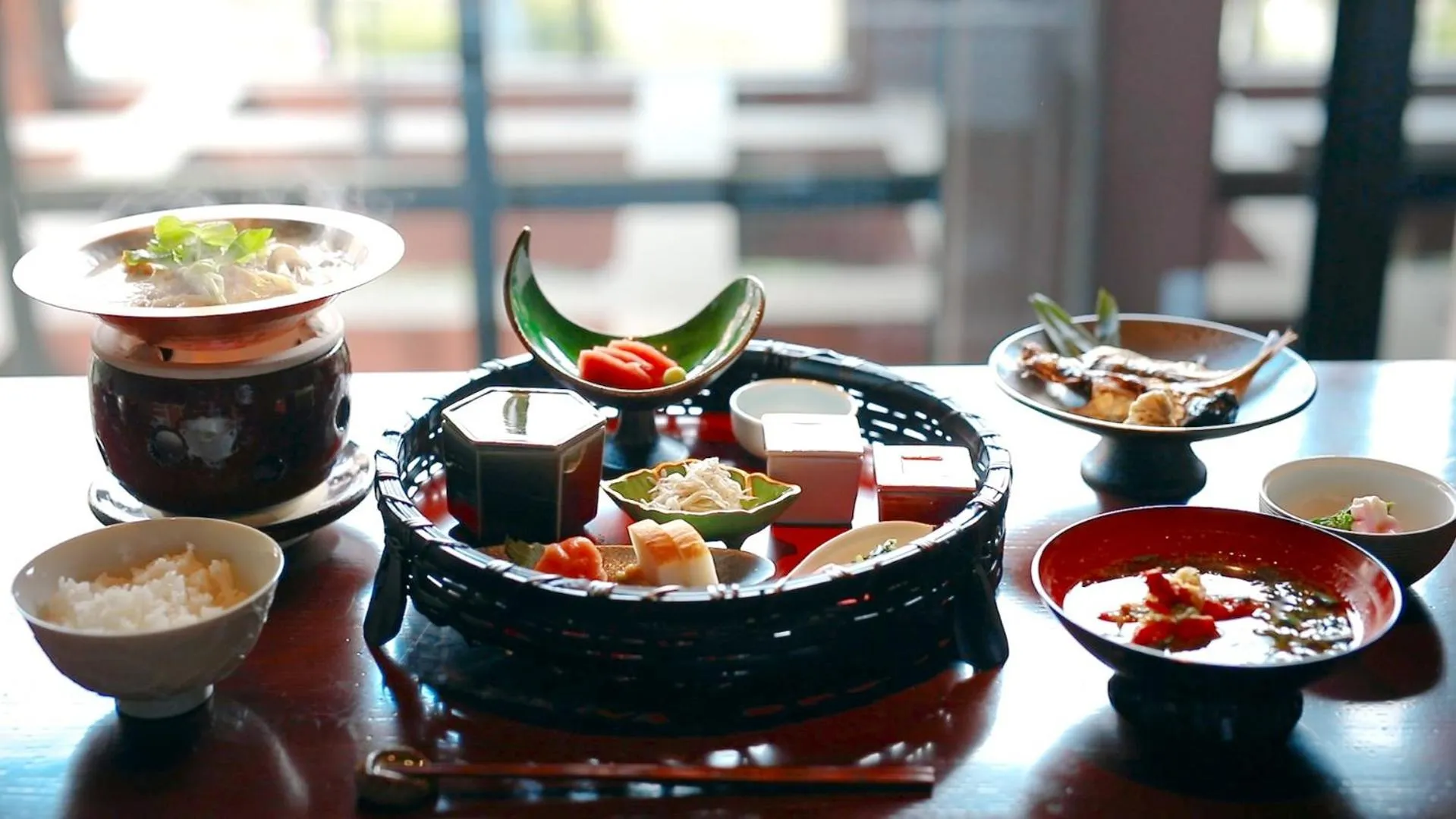 Food close-up in Balinese onsen ryokan Hakone Airu