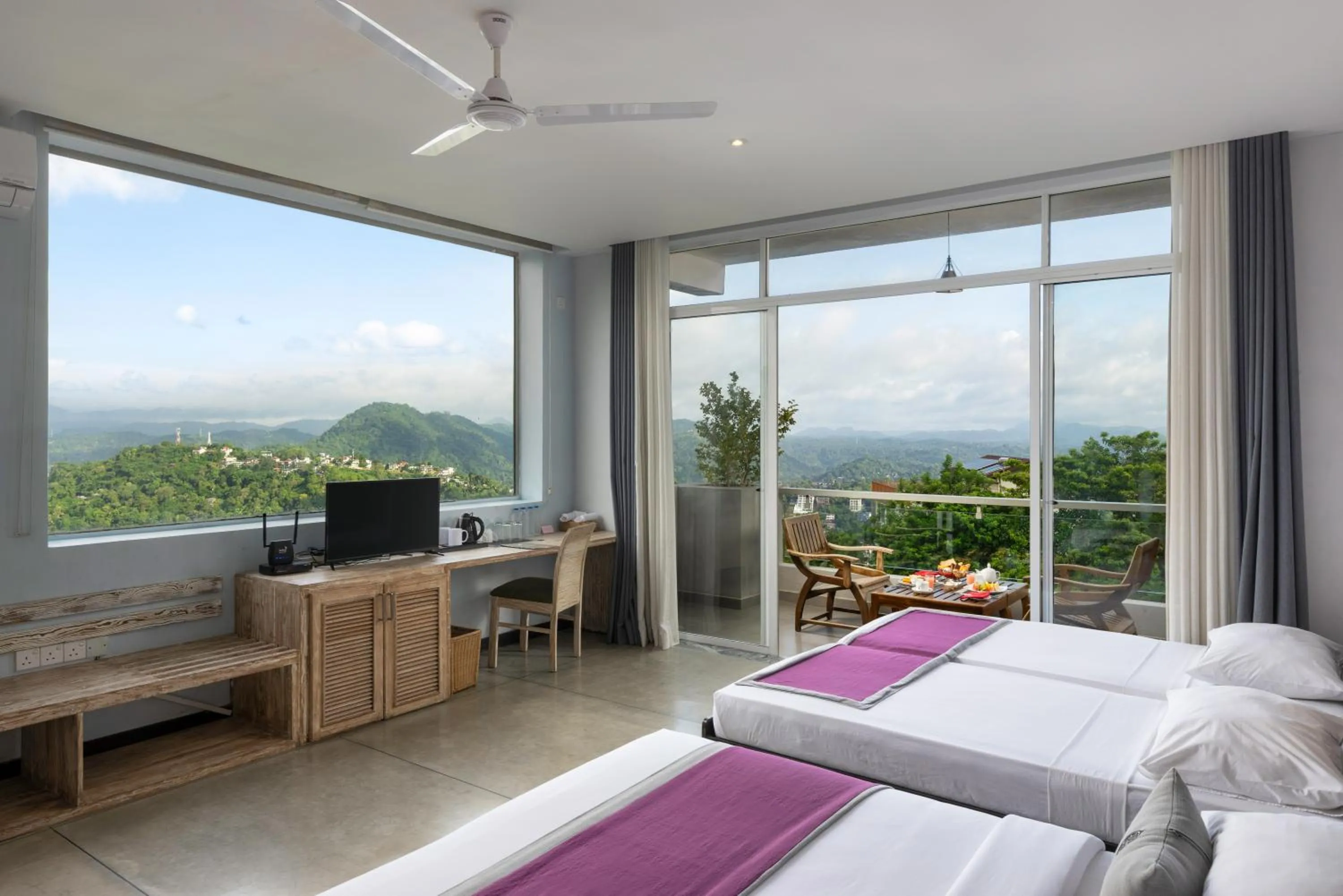 City view, Bed in Skyloft Kandy by Aaradhya