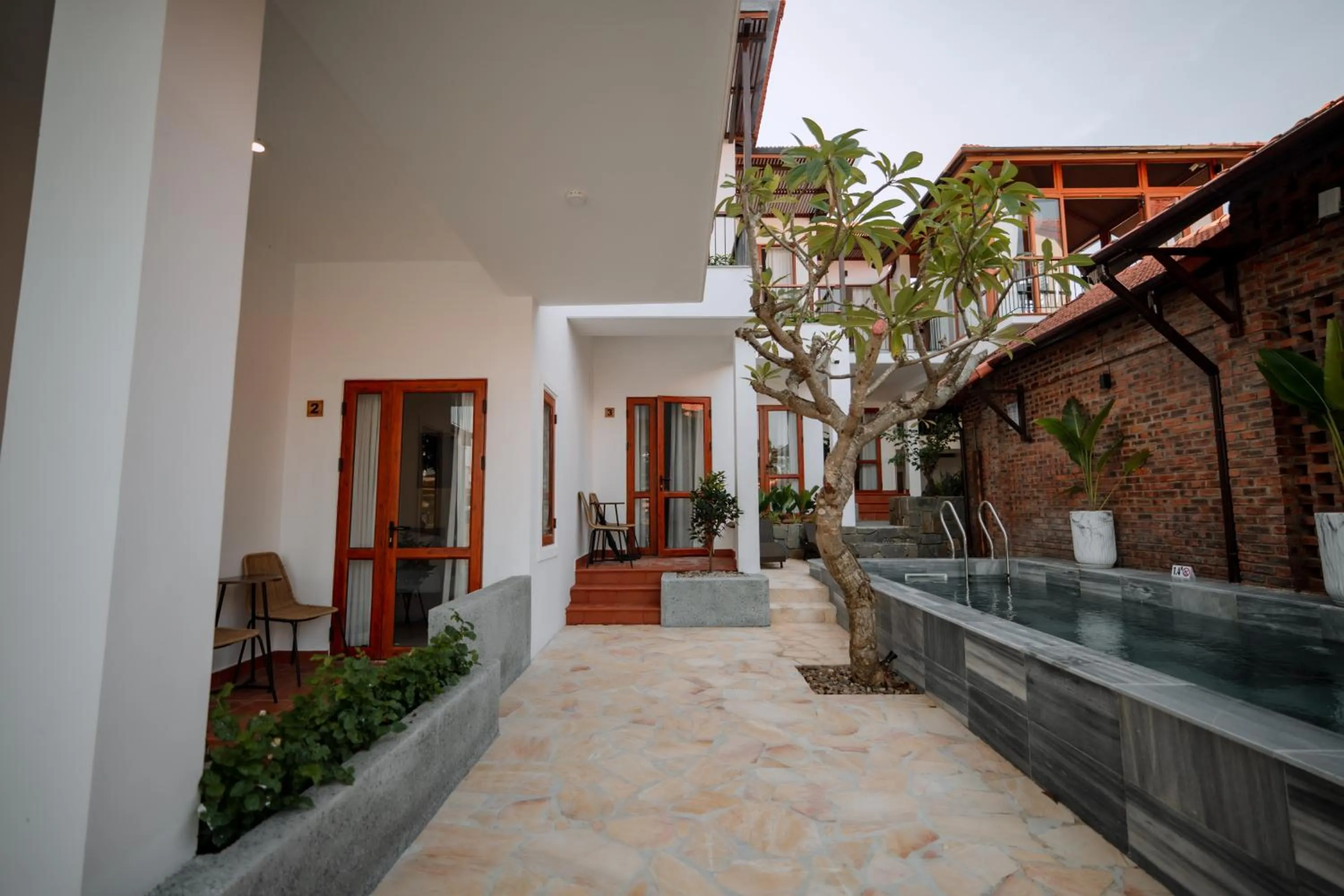 Balcony/Terrace in Hue River Side Villa