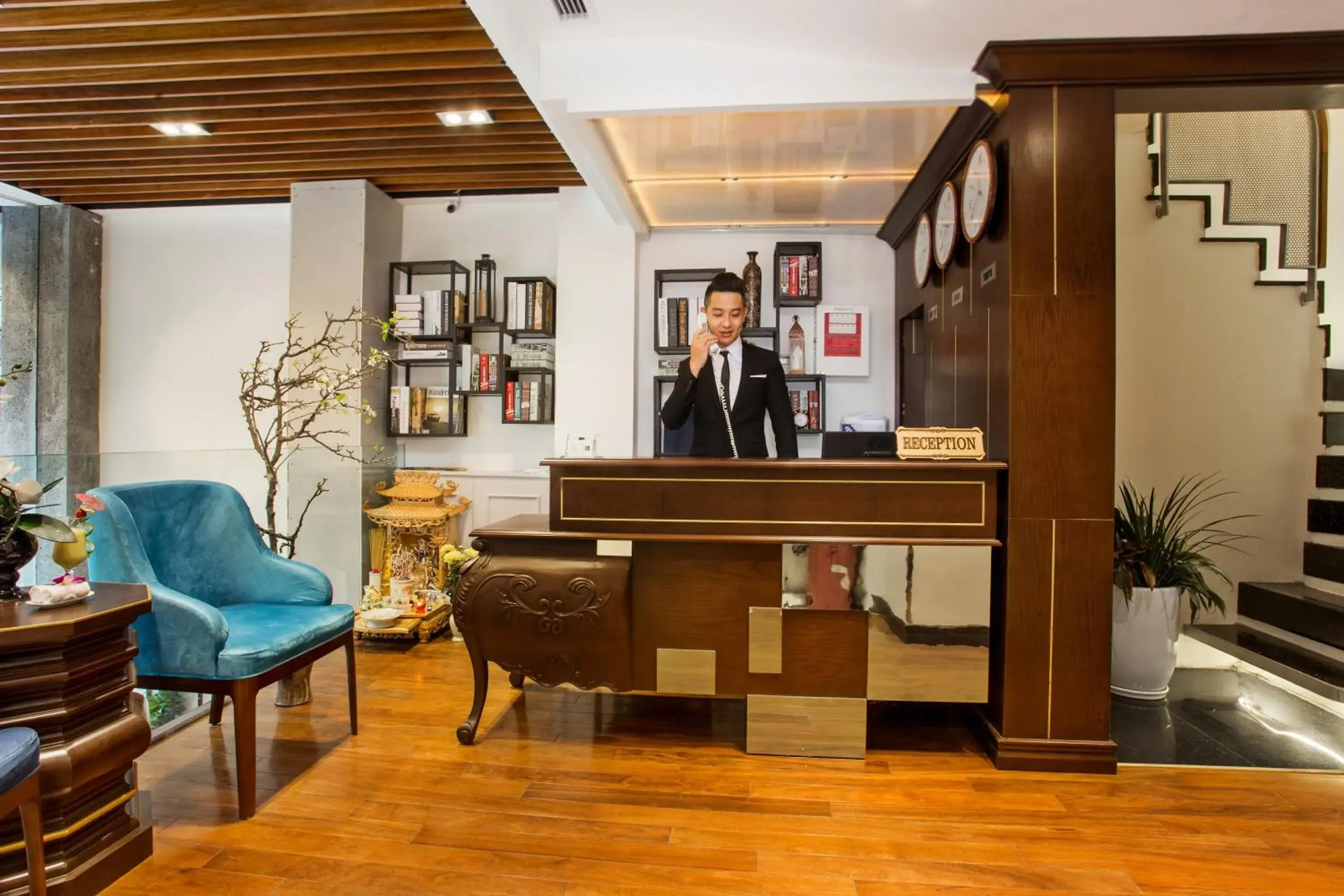 Lobby or reception in Hanoi La Storia Hotel Lobby or reception in Hanoi La Storia Hotel