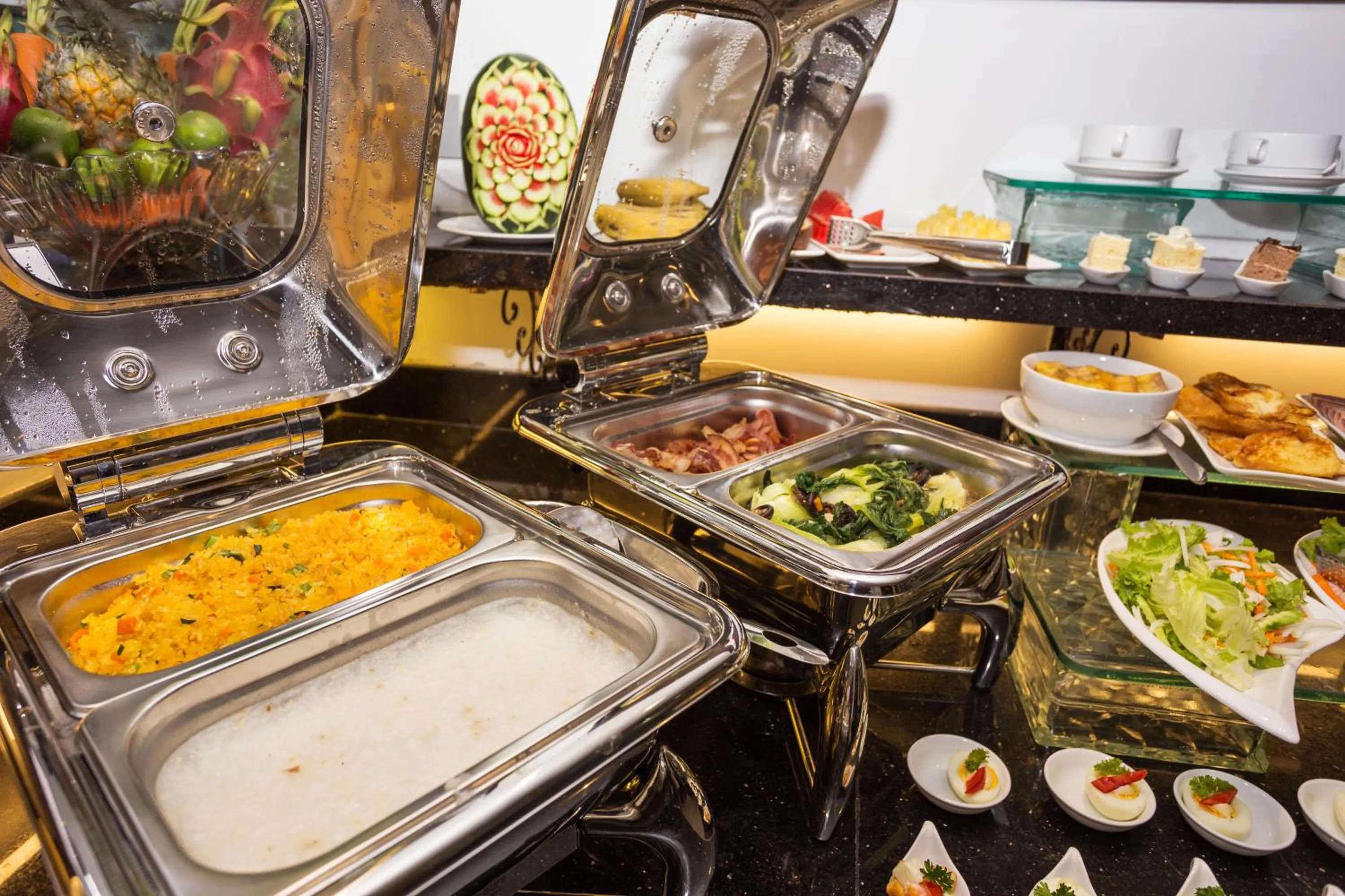 Buffet breakfast in Hanoi La Storia Hotel