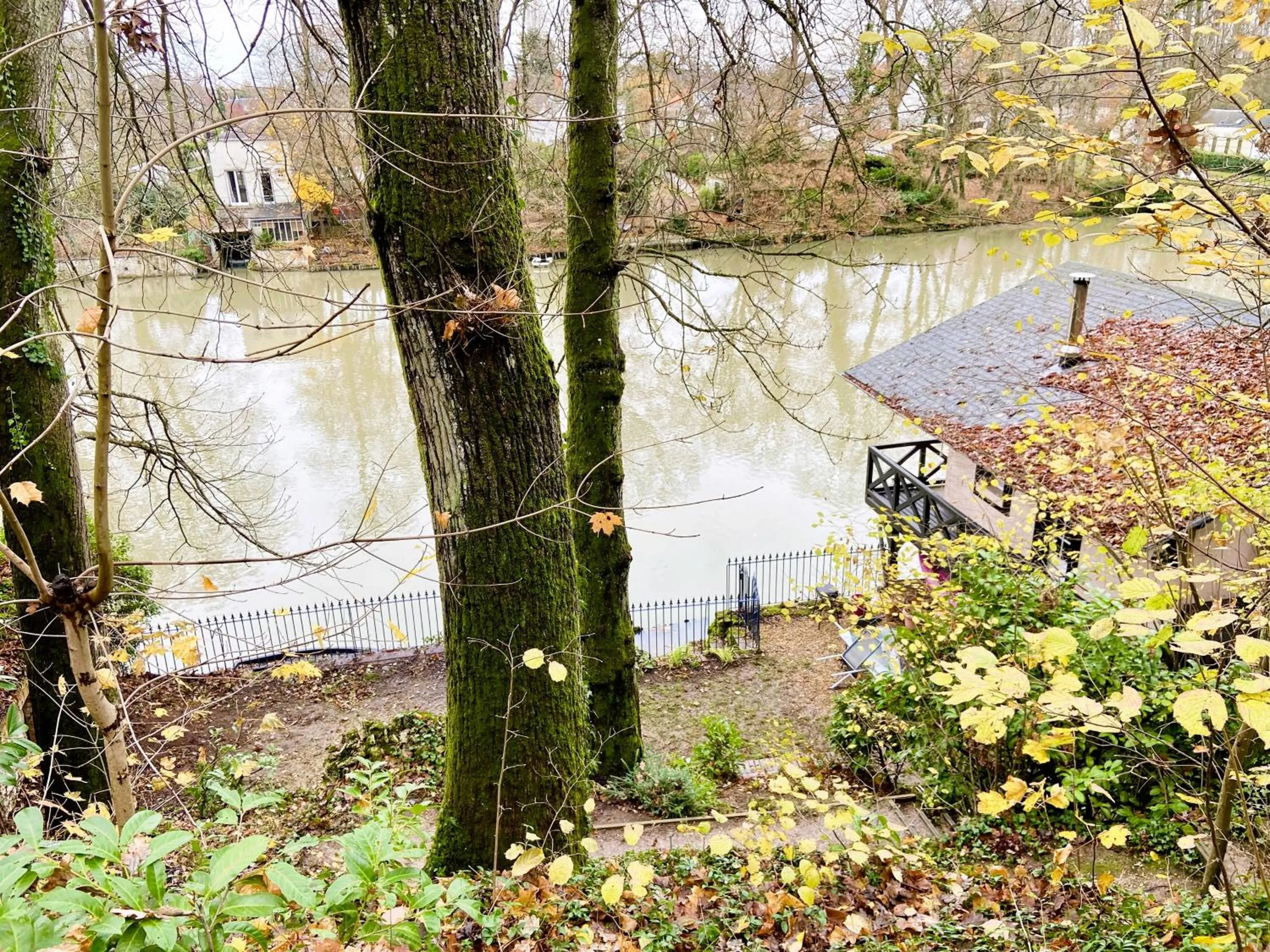 Garden in Le chalet bucolique au bord de l'eau
