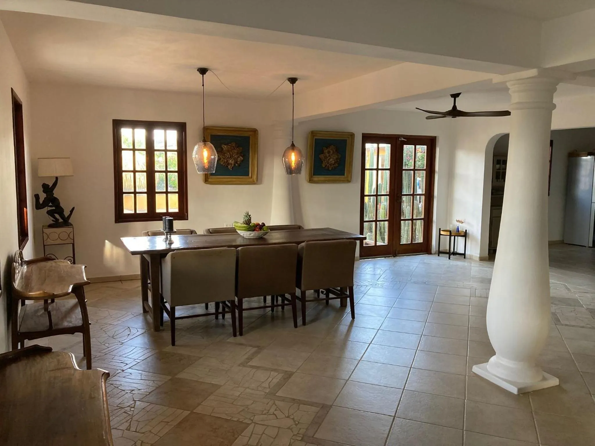 Living room, Dining Area in Landhuis Belnem Bonaire