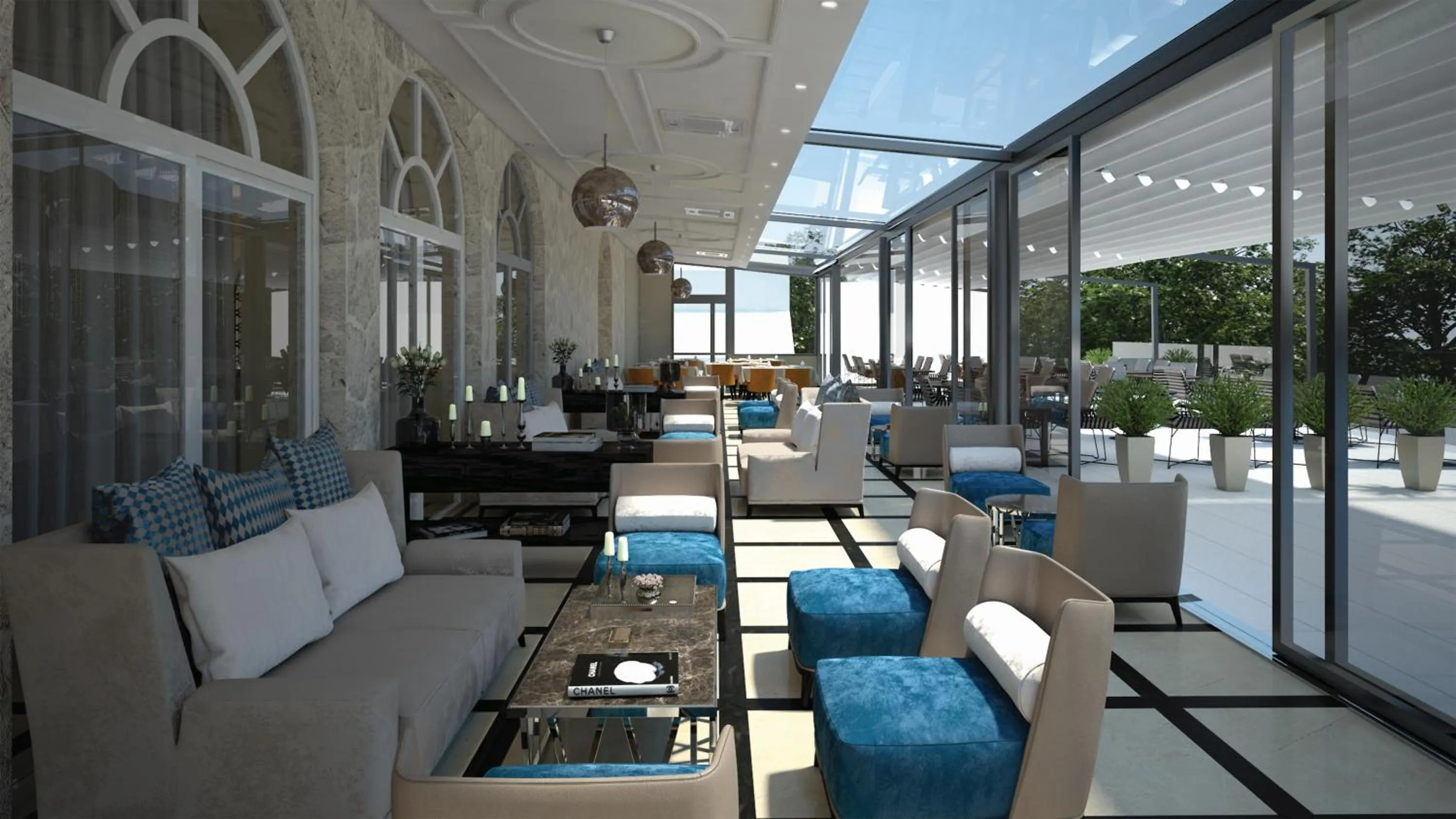 Balcony/Terrace in Grand Hotel Slavia