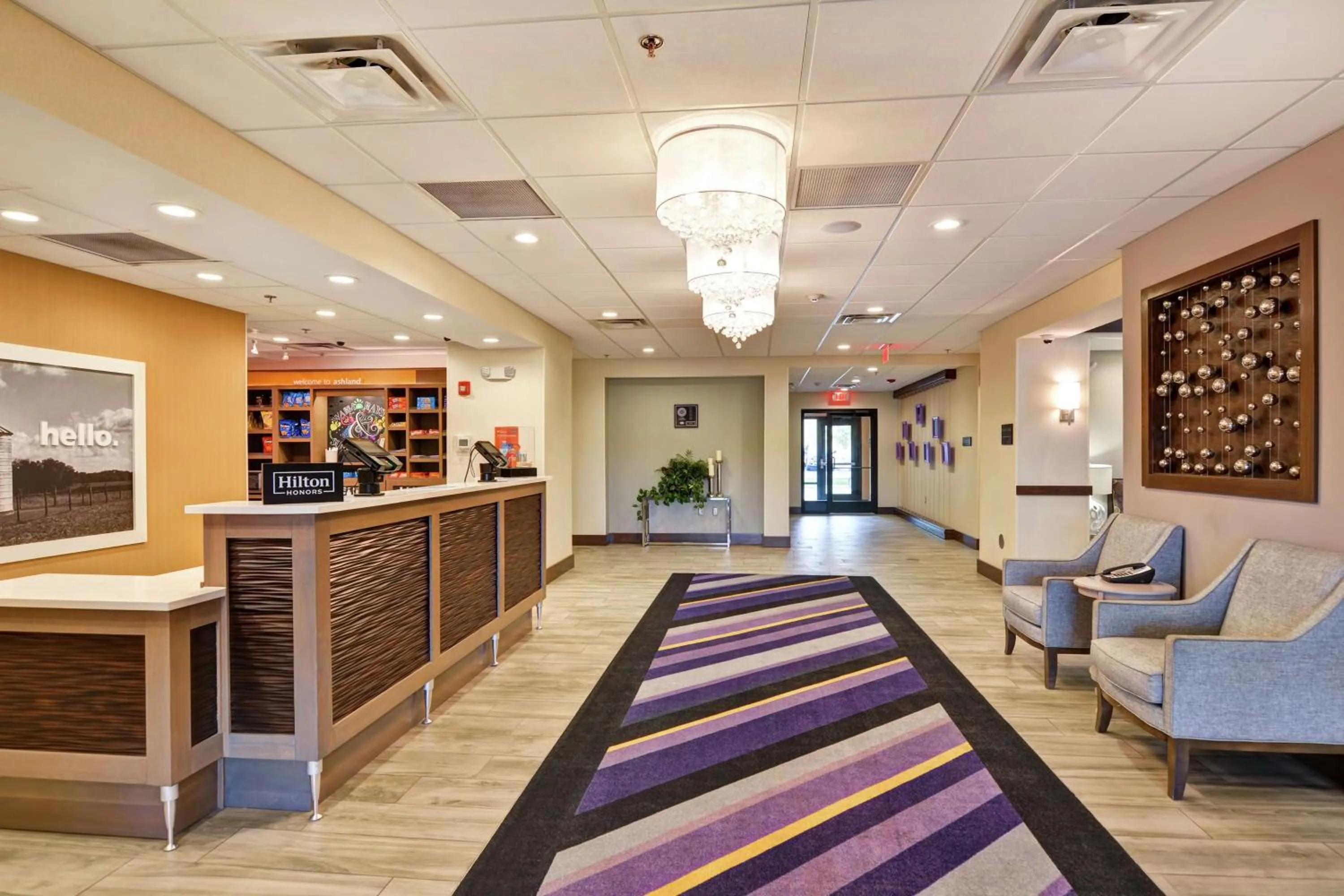 Lobby or reception in Hampton Inn Suites Ashland, Ohio