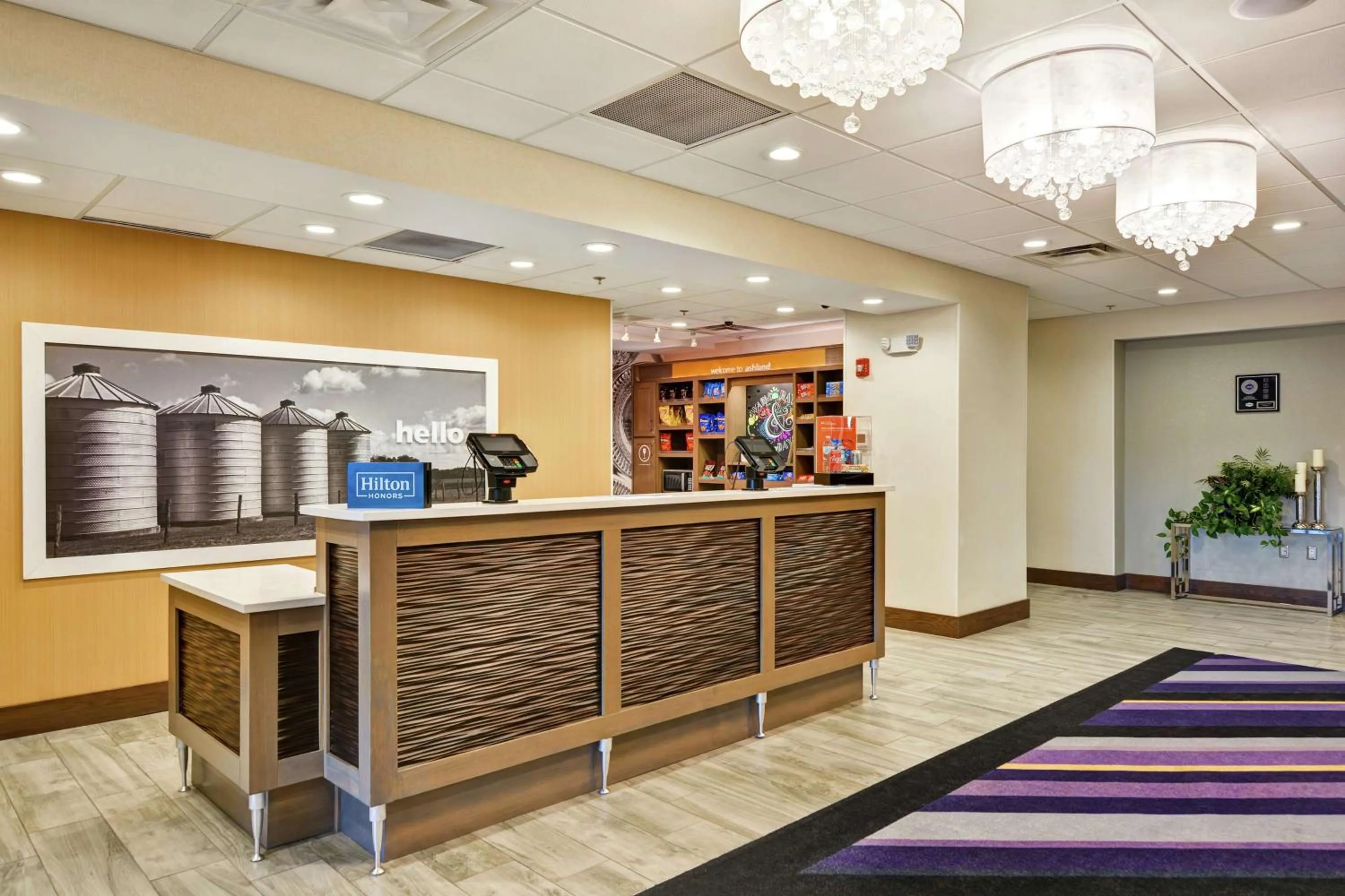 Lobby or reception in Hampton Inn Suites Ashland, Ohio