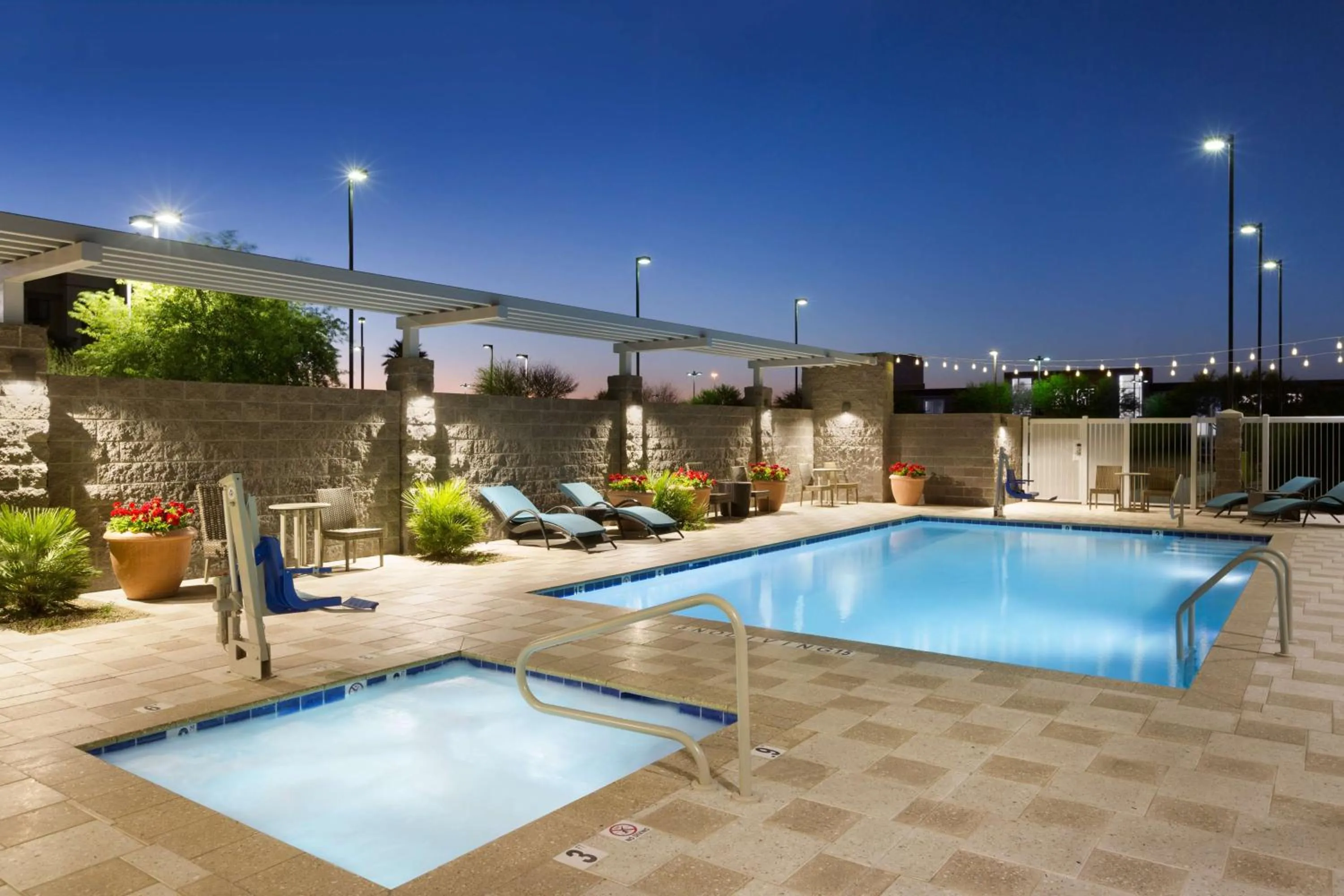 Pool view in Home2 Suites By Hilton Glendale Westgate