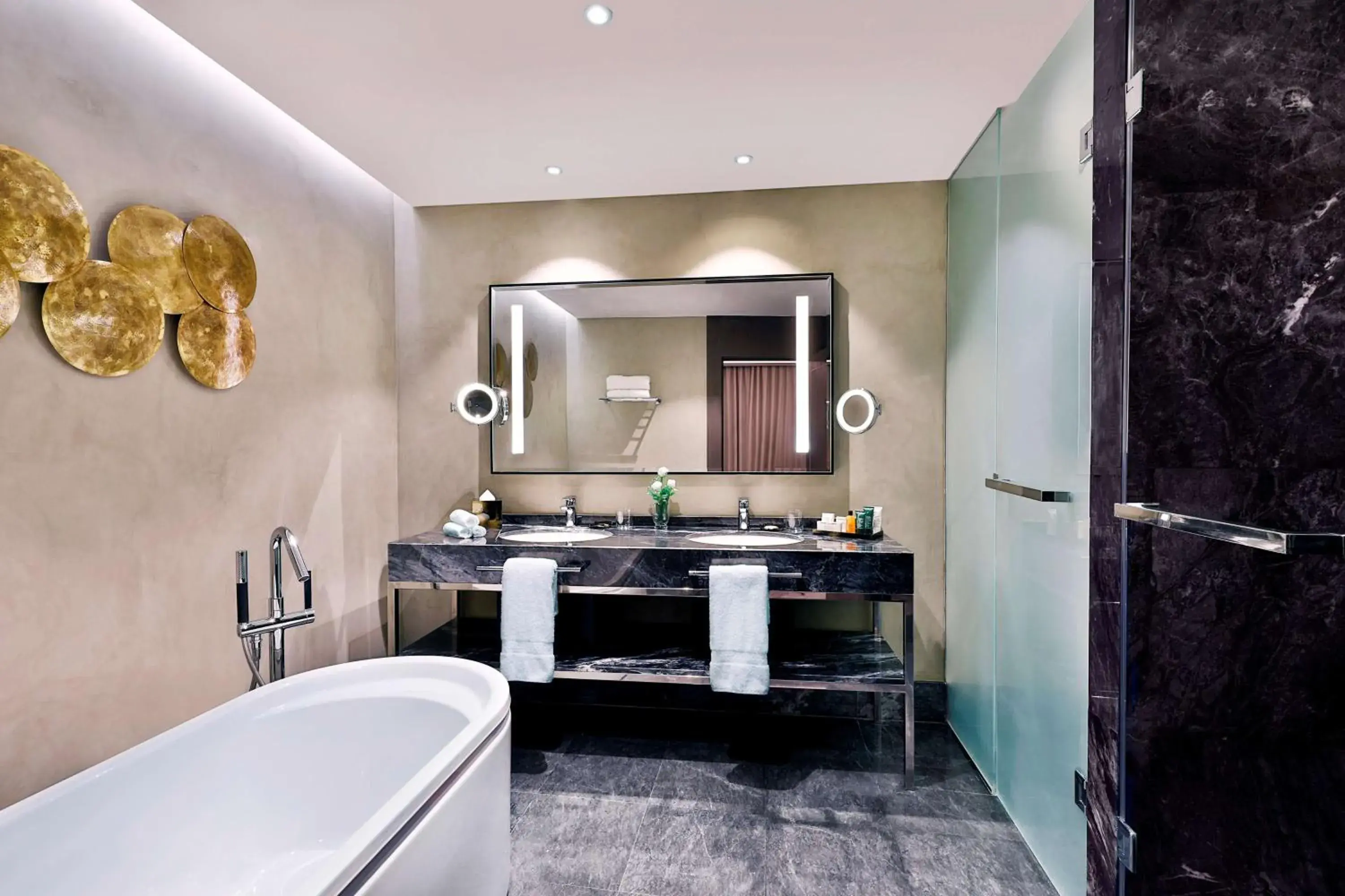 Bathroom in Hilton Tanger City Center Hotel & Residences Bathroom in Hilton Tanger City Center Hotel & Residences