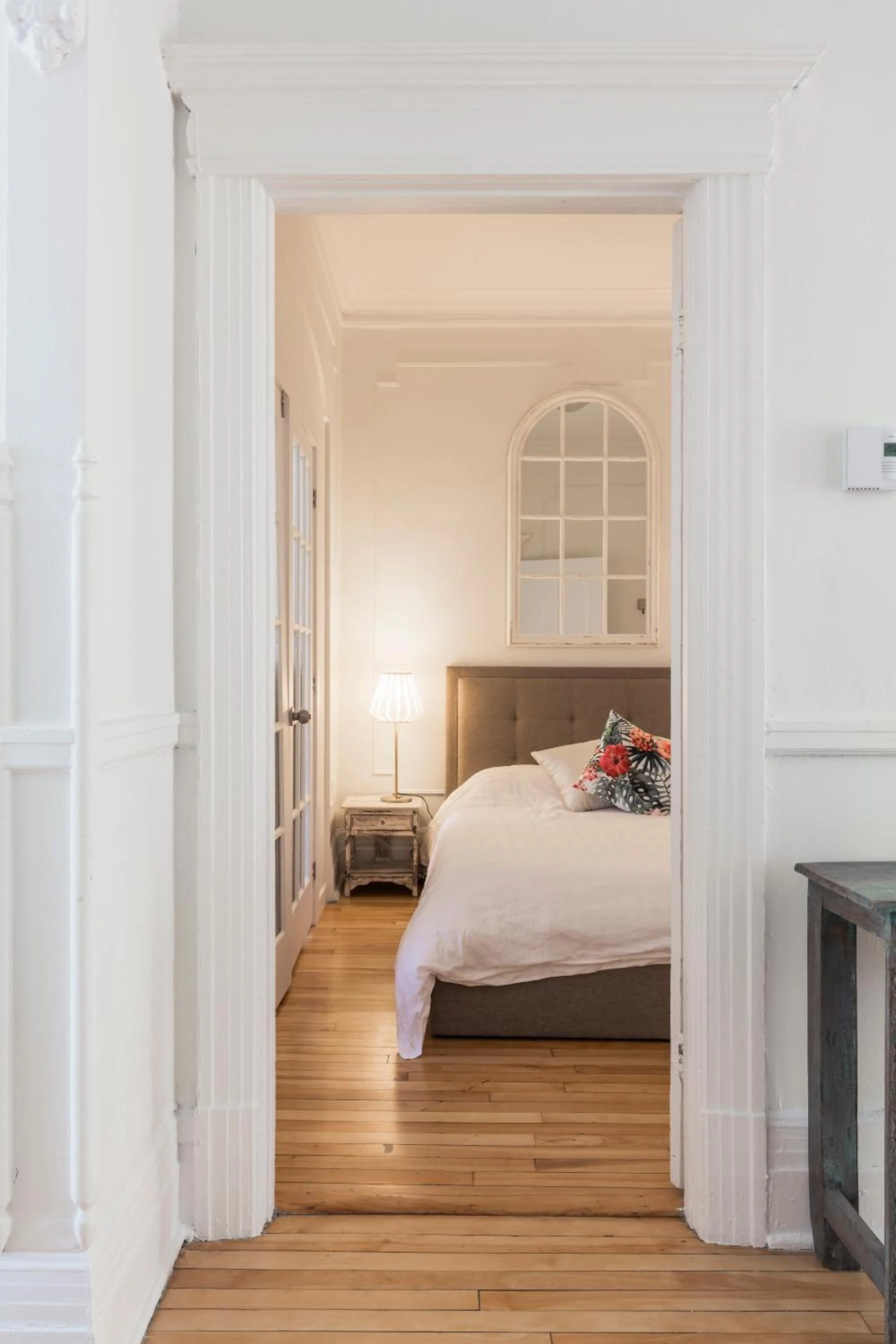 Bed in MTLVacationRentals -The Chic Laurier