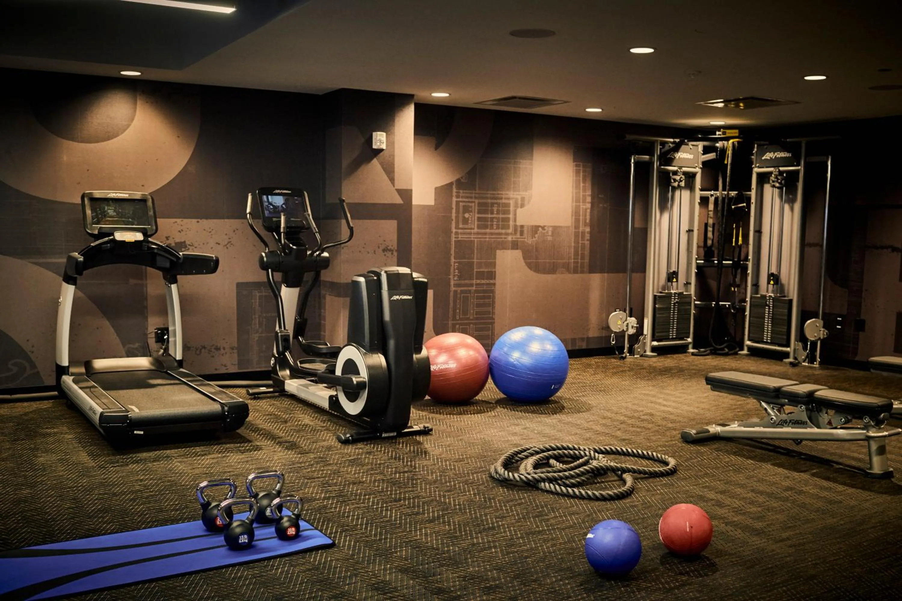 Fitness centre/facilities in Detroit Foundation Hotel