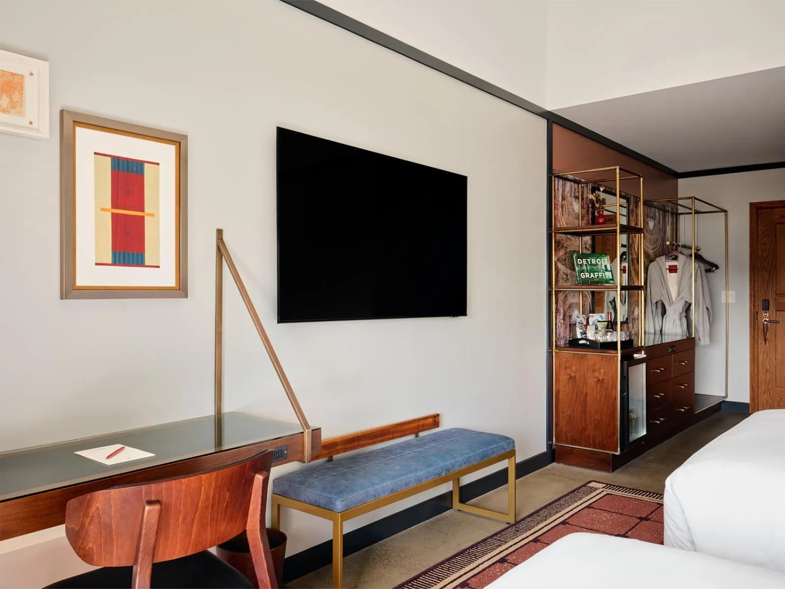 Bedroom, Bed in Detroit Foundation Hotel