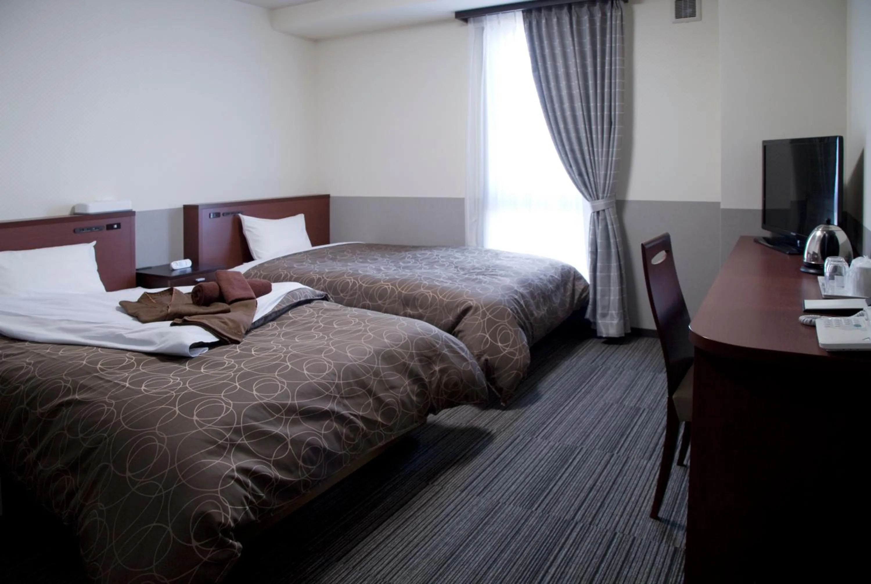 Photo of the whole room, Bed in Natural SPA, Kanazawa Hotel Yumenoyu