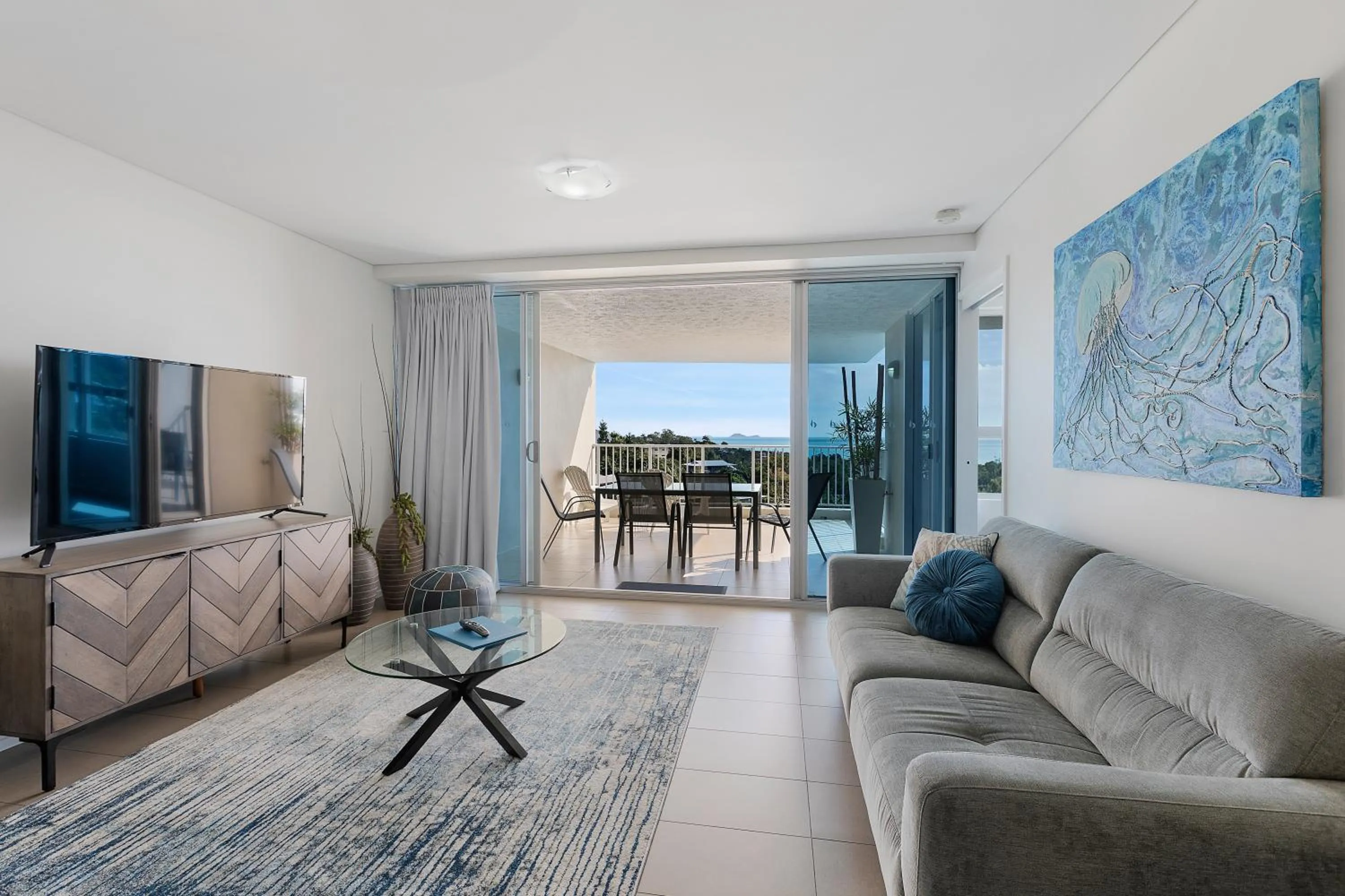 Living room in Azure Sea Whitsunday Resort