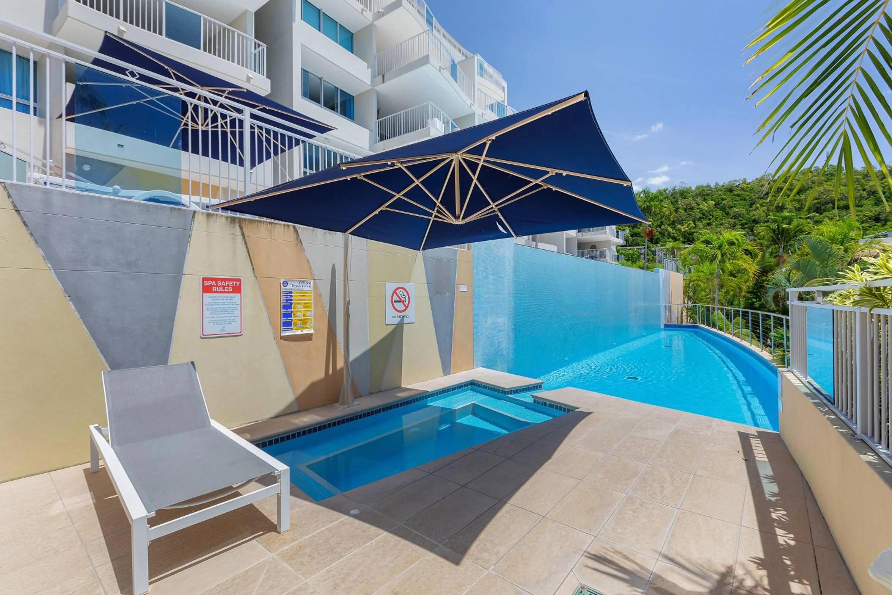 Pool view in Azure Sea Whitsunday Resort