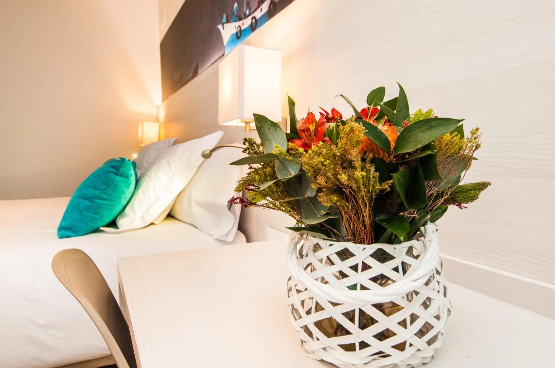 Bedroom, Bed in Hotel Censal