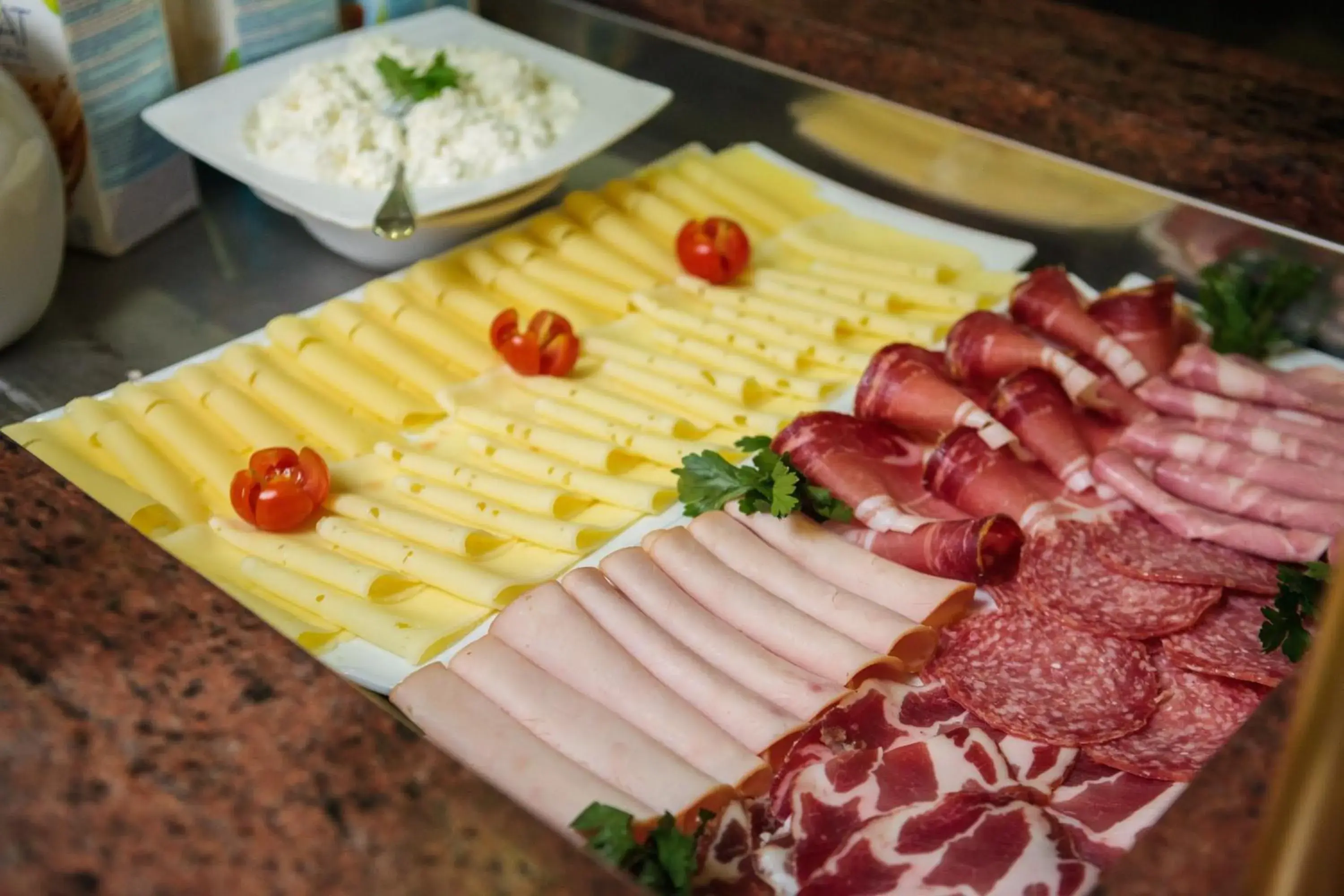 Buffet breakfast in Hotel Villa Bacchus Buffet breakfast in Hotel Villa Bacchus