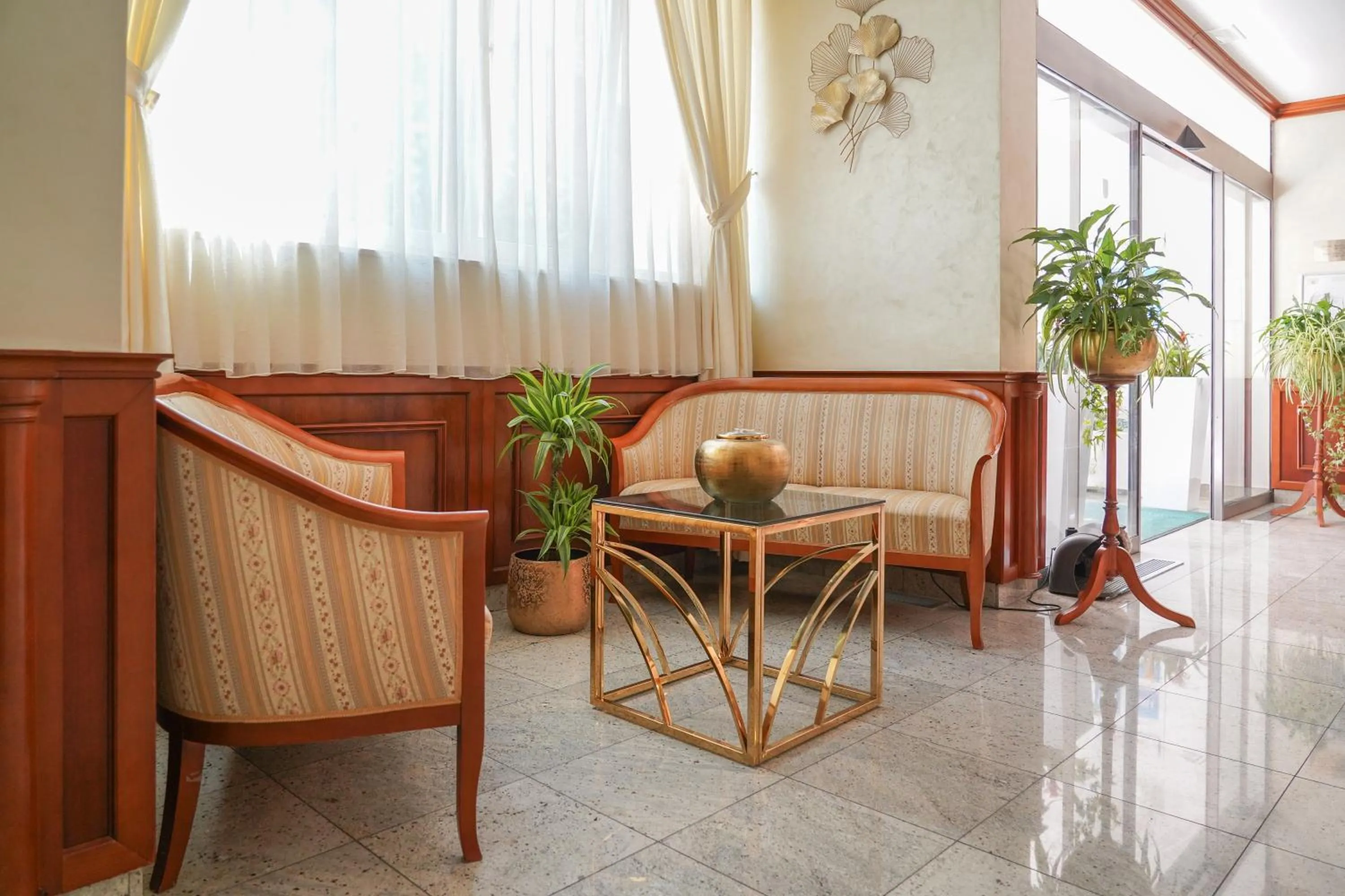 Seating area in Hotel Villa Bacchus