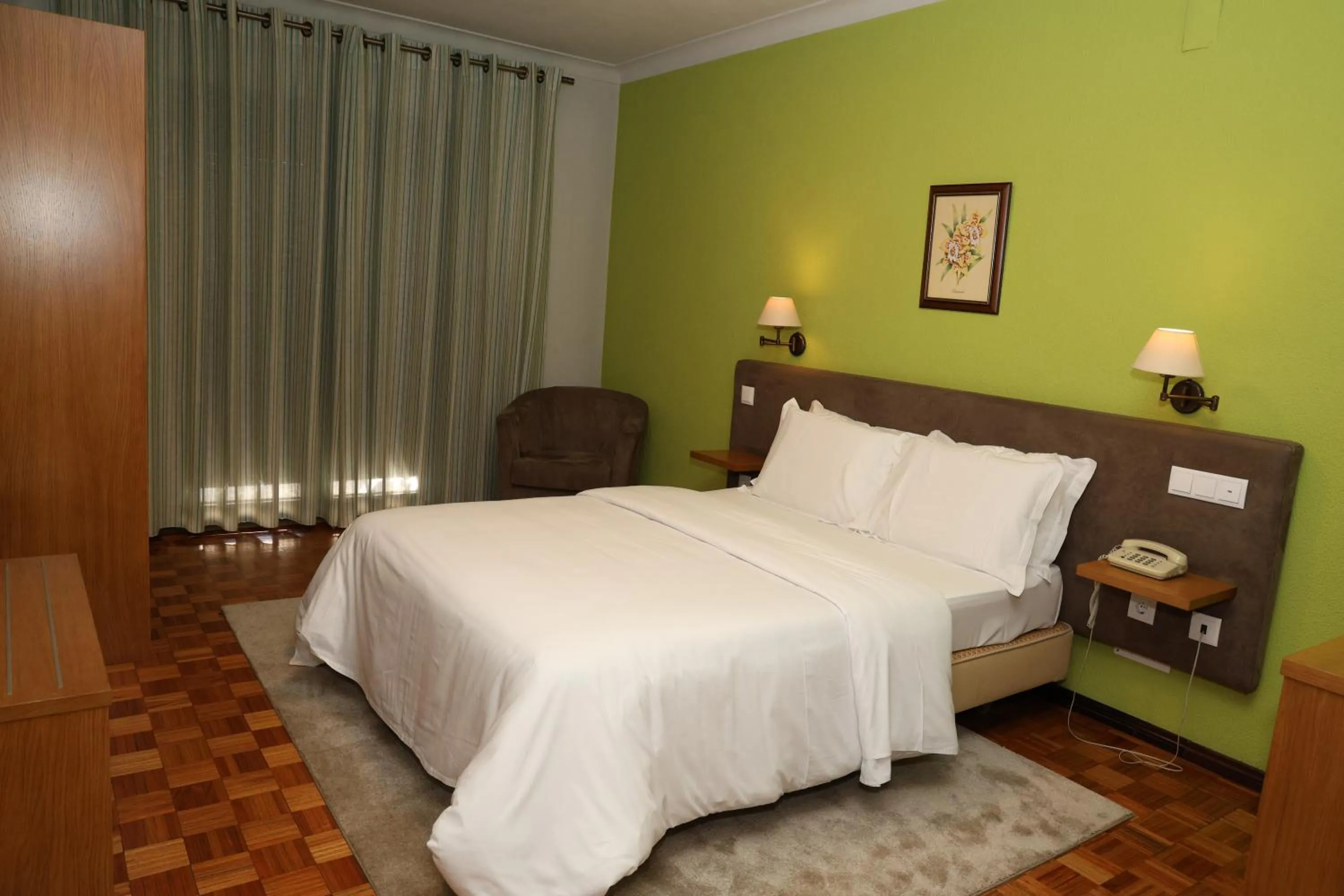 Bed in Hotel Ribadouro