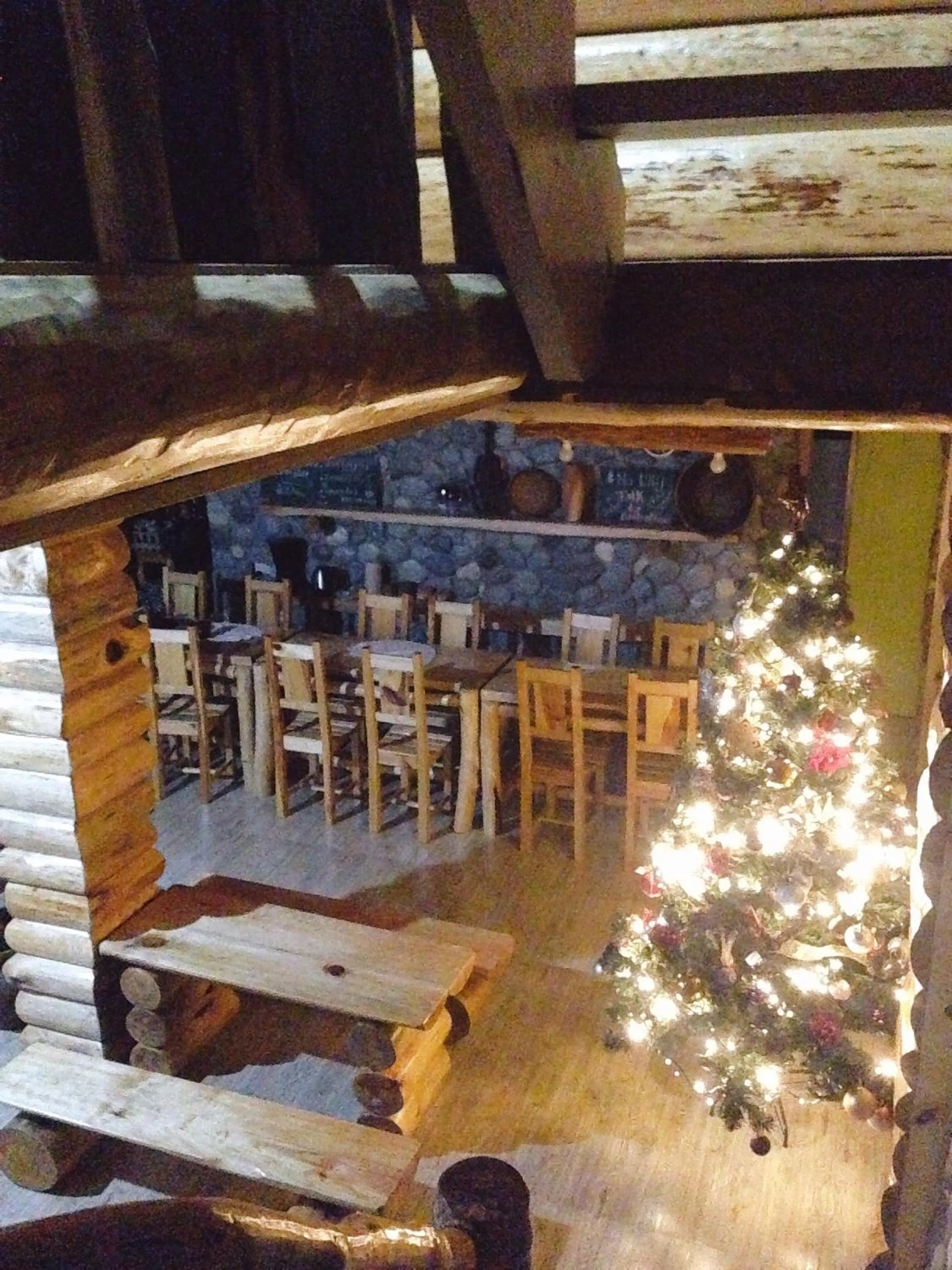 Dining area in Agape Log Cabin