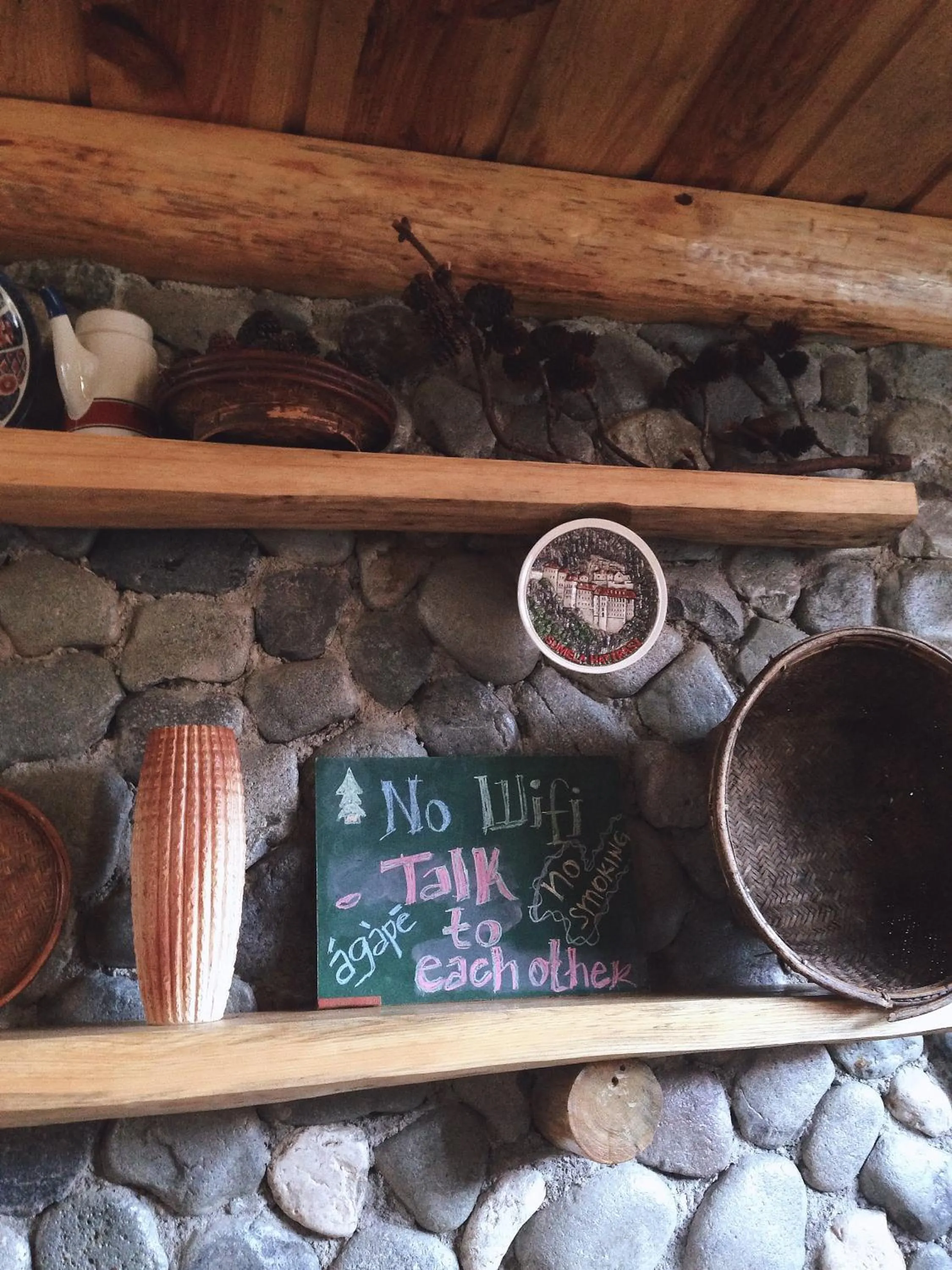 Dining area in Agape Log Cabin