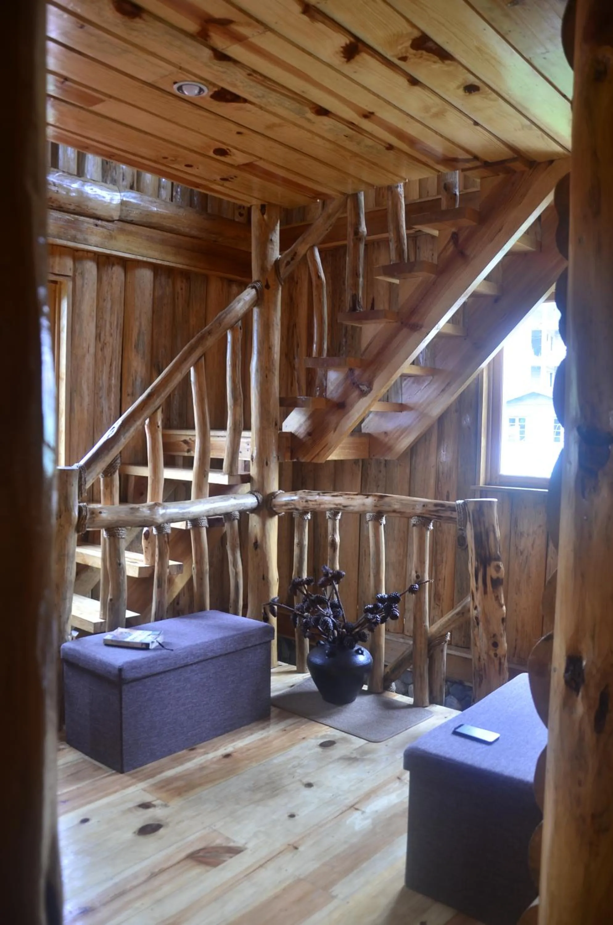 Decorative detail in Agape Log Cabin