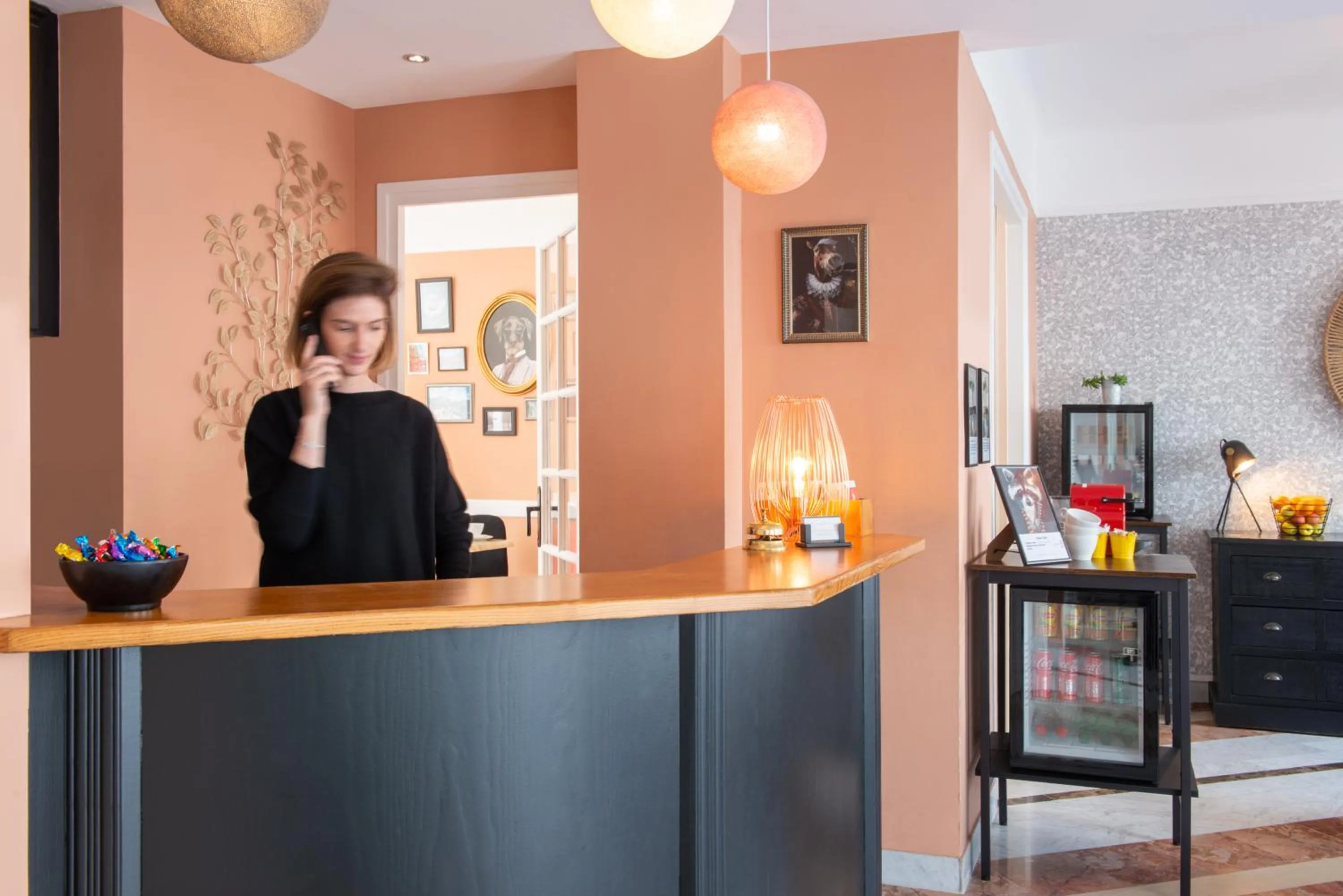 Lobby or reception in Hôtel Baldi by Magna Arbor