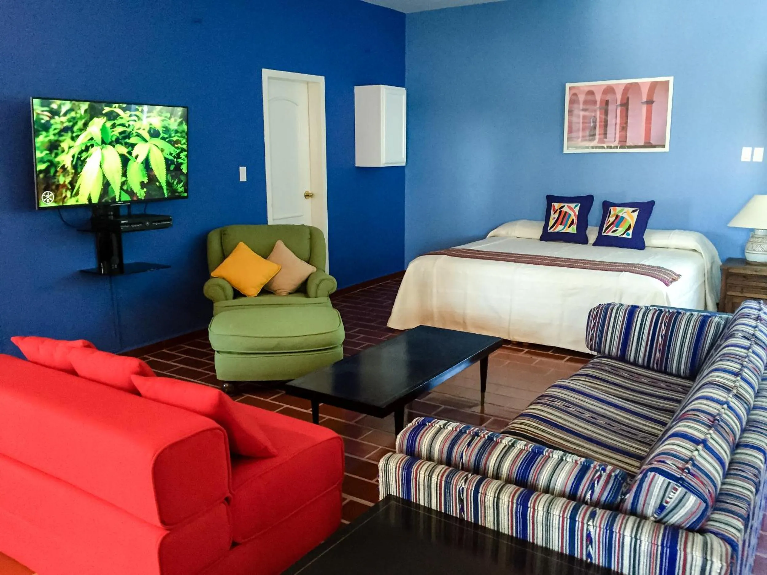 Bed in La Posada Del Tepeyac