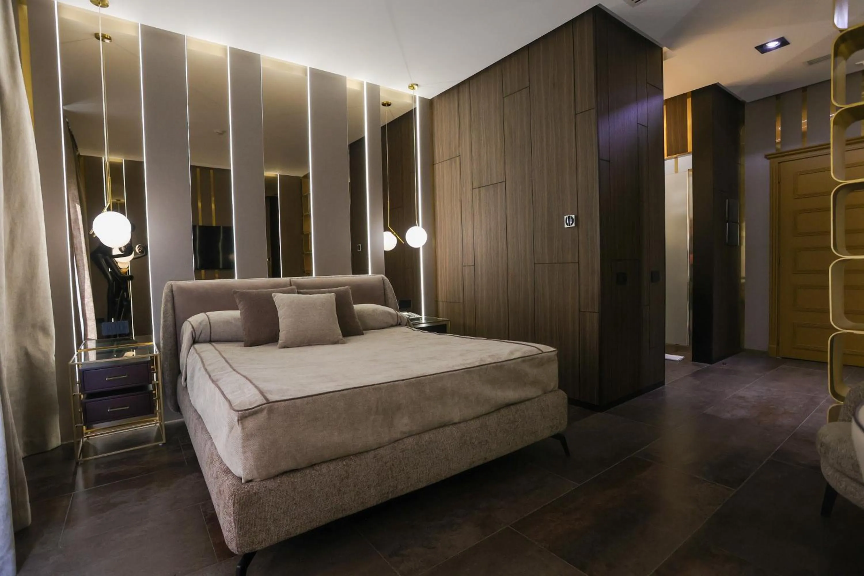 Bed in Hotel Art Al Boschetto